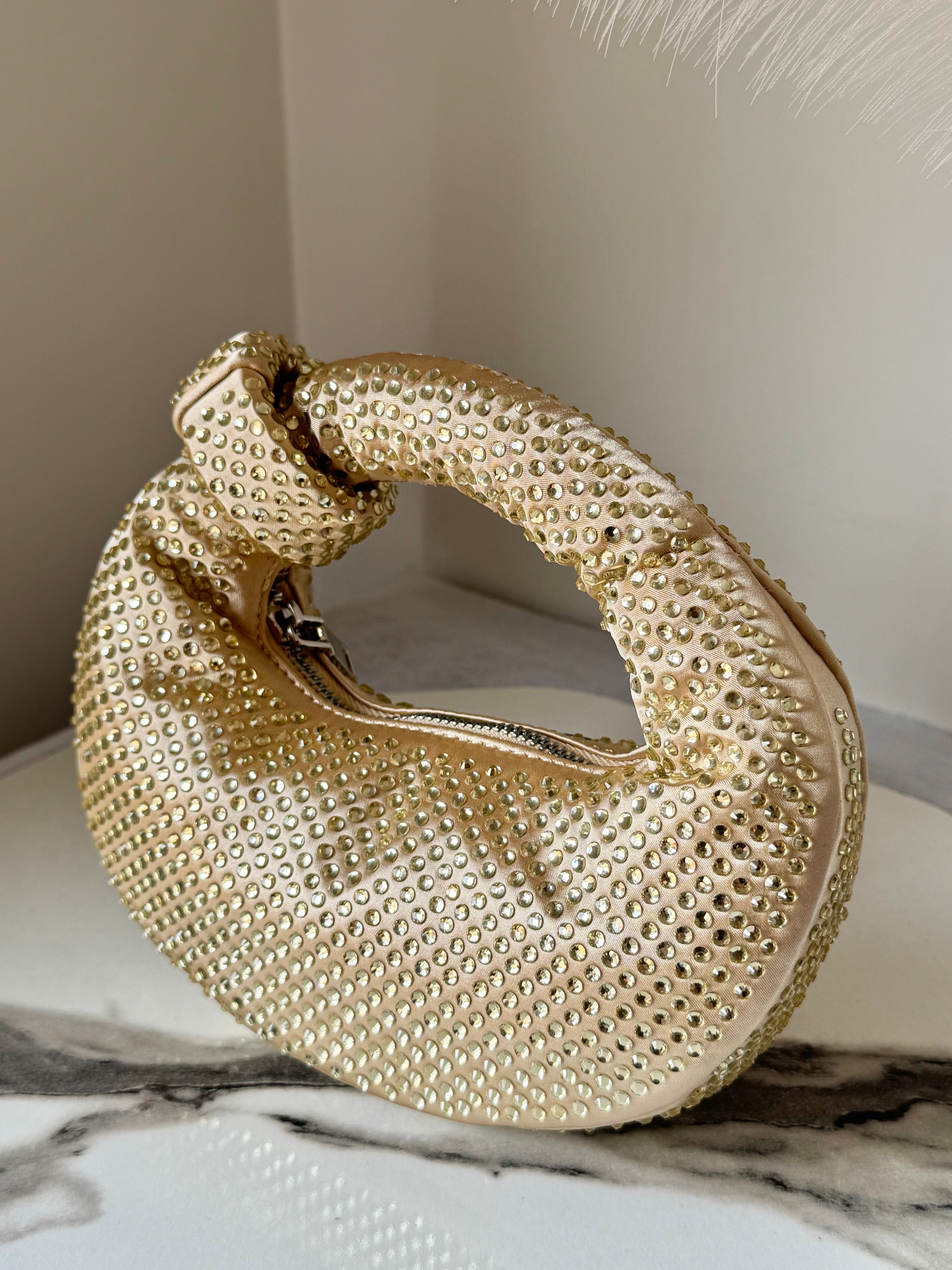 JW PIE Inspired Rhinestone Bag (Gold)