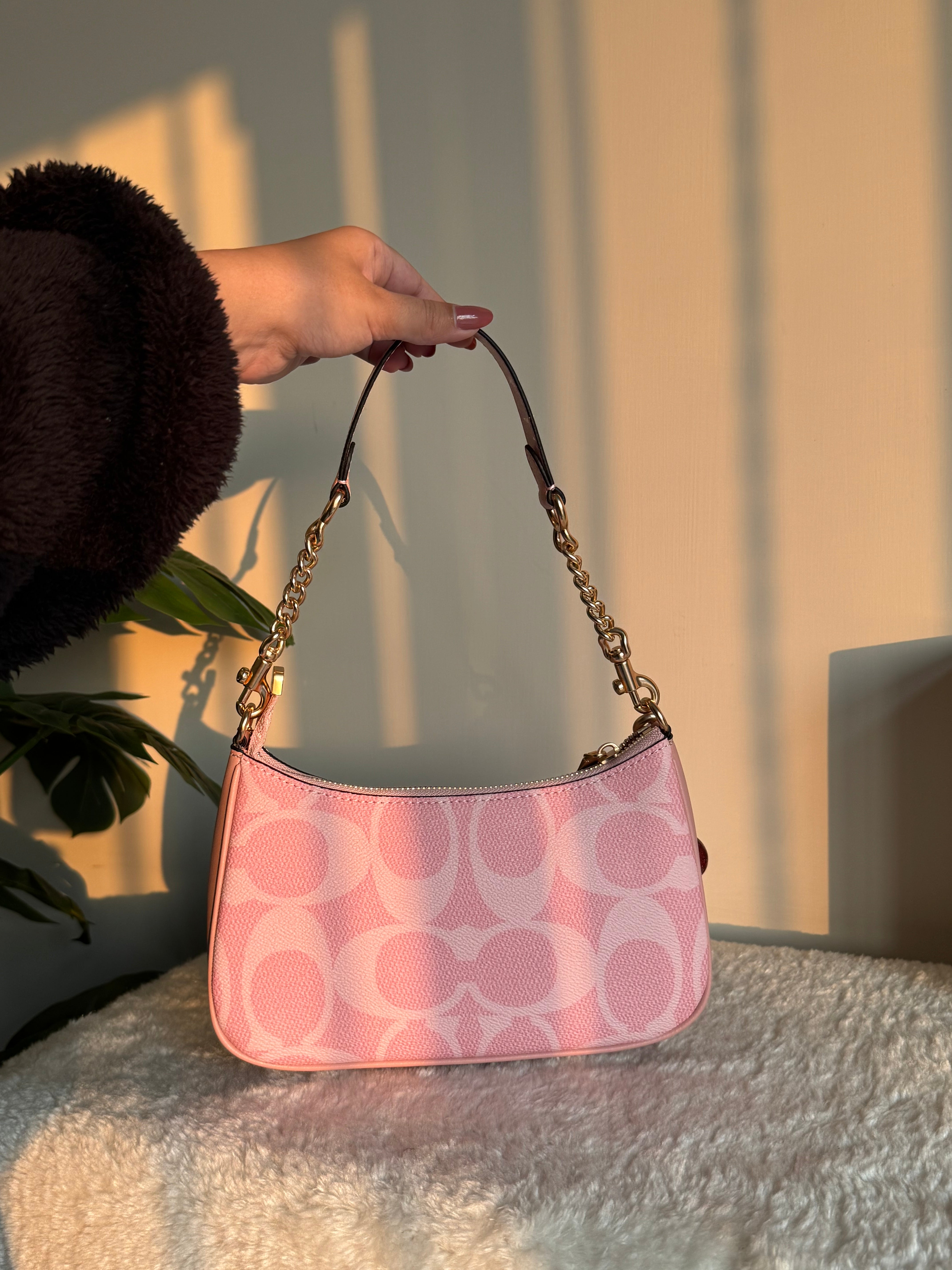 COACH TERI PREMIUM with Coach Cherry Charm (Pink) - BOX PACKING