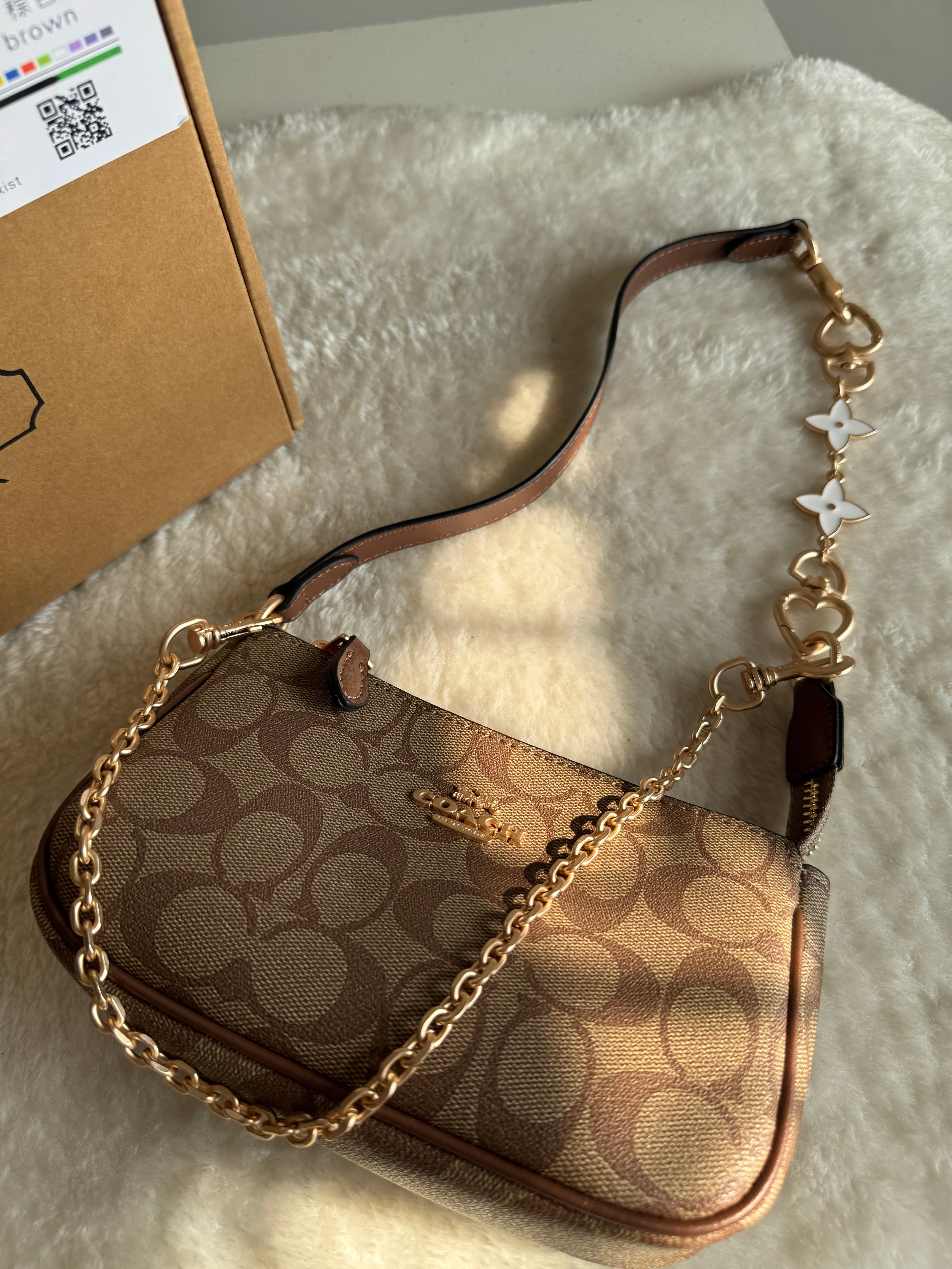 COACH Nolita 19 Bag PREMIUM (Canvas Brown) - BOX PACKING