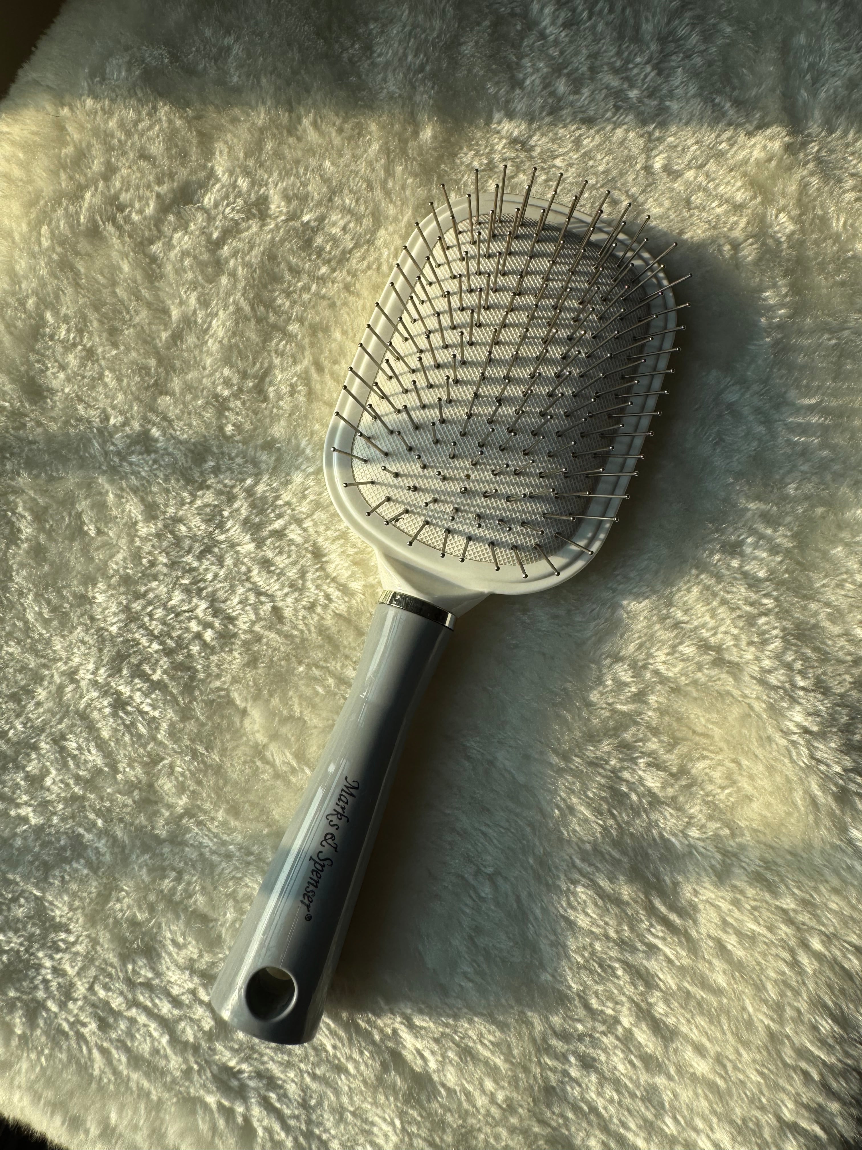 Grey & White Softest Hair Brush