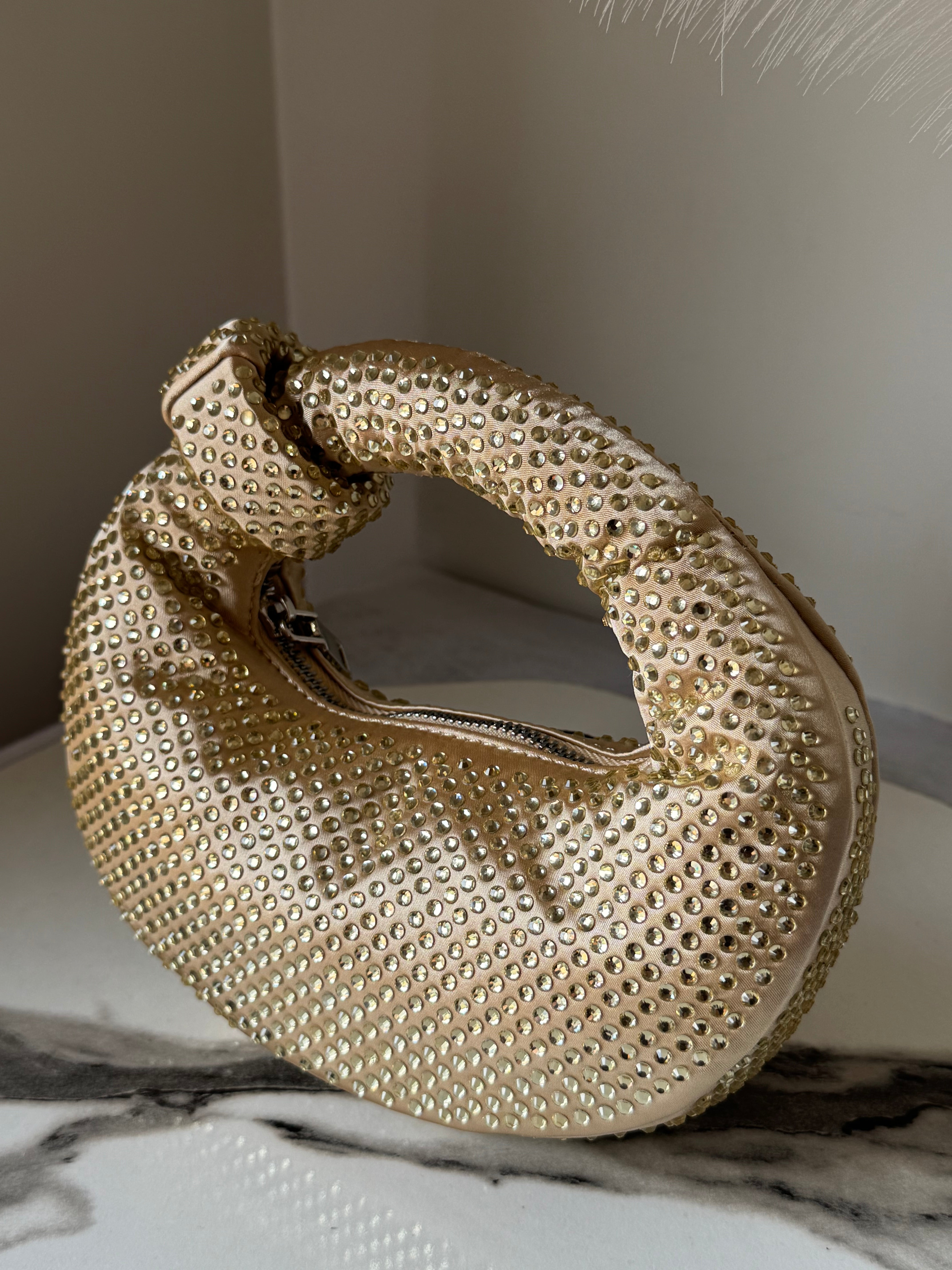 JW PIE Inspired Rhinestone Bag (Gold)