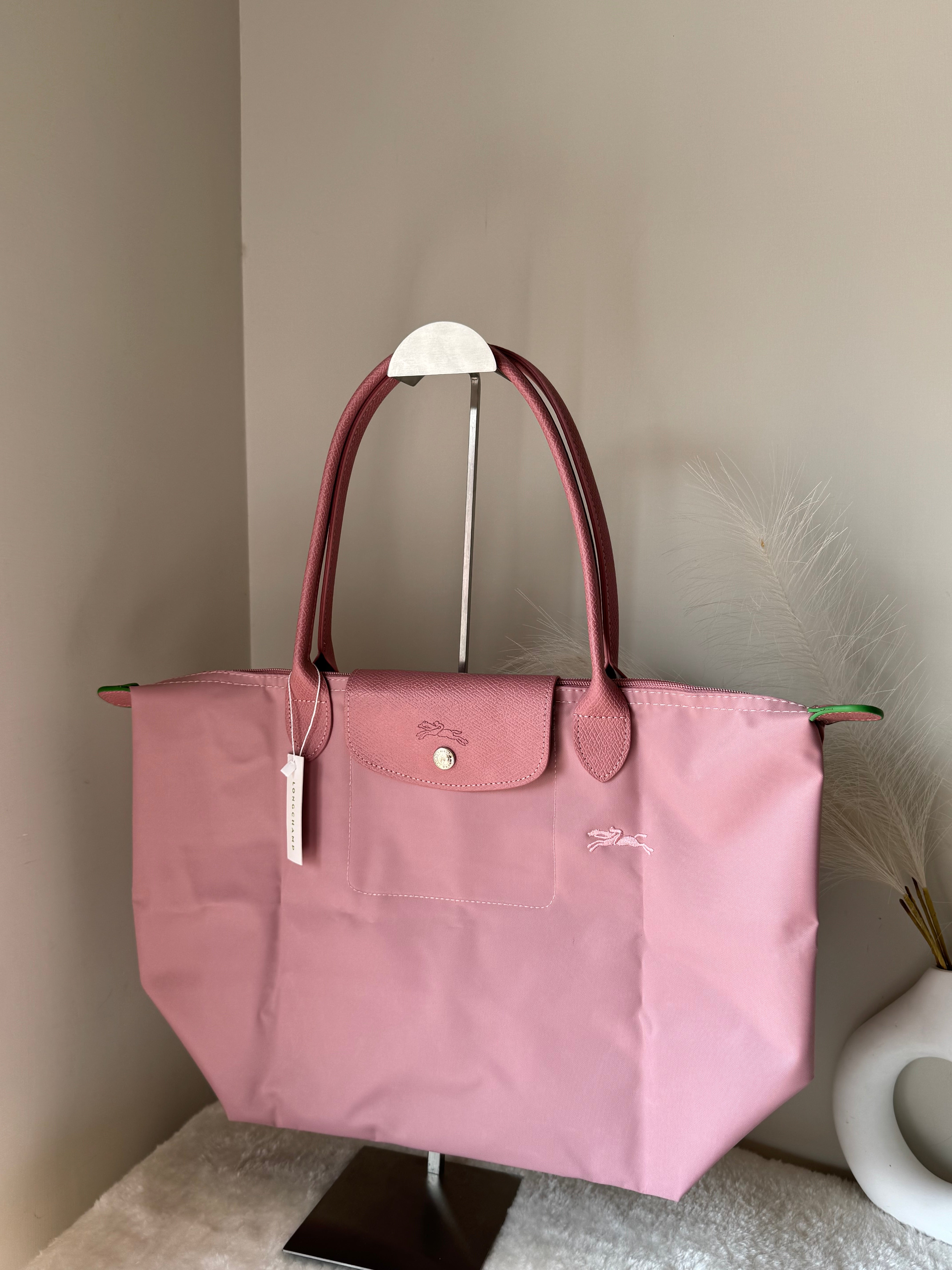 Longchamp Tote LARGE - Marshmallow Pink (WITH BRAND LOGO)