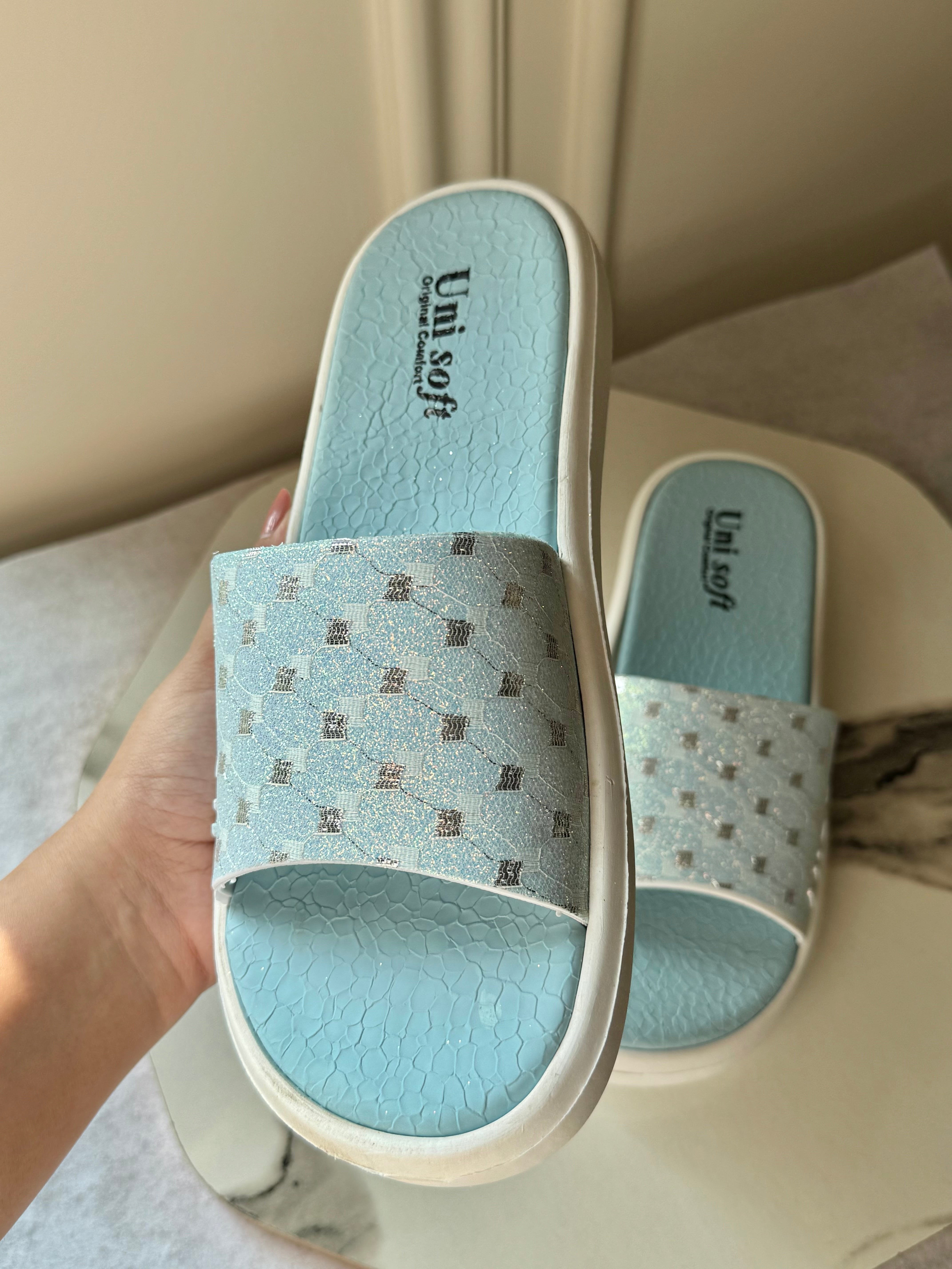 Soft Cotton Sky Slides