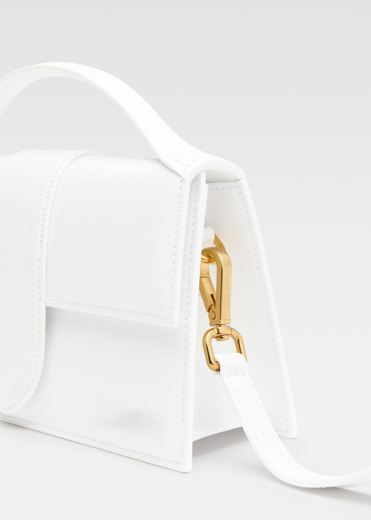 Muse White HandBag with Strap