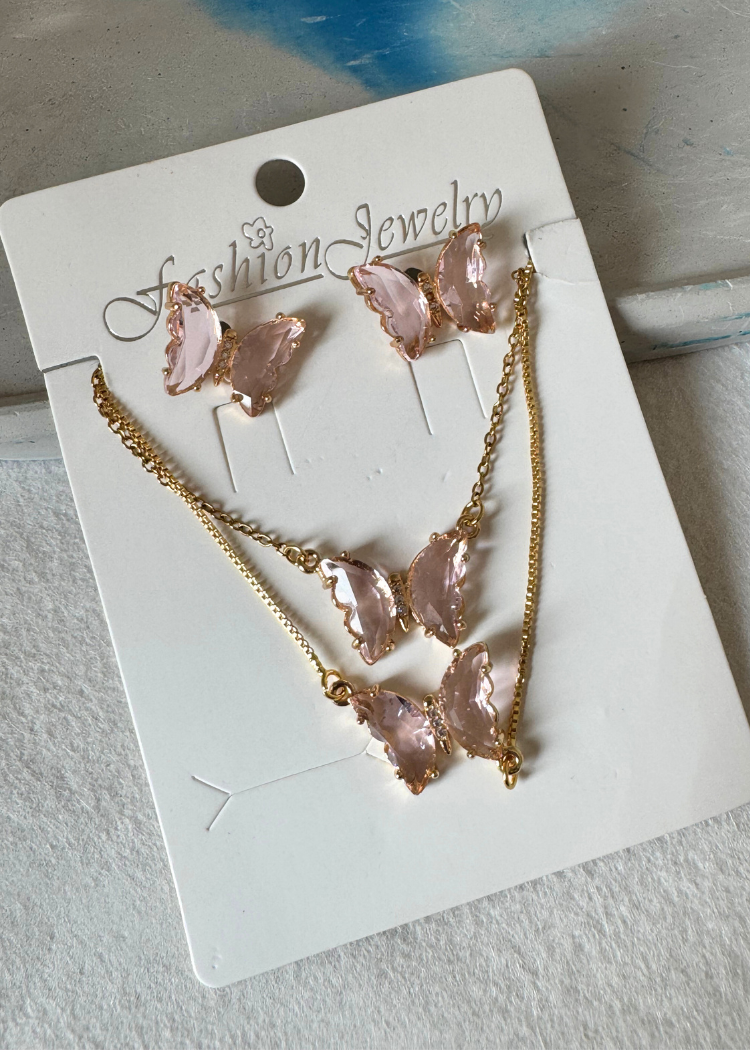 Pink Butterfly Allure Set