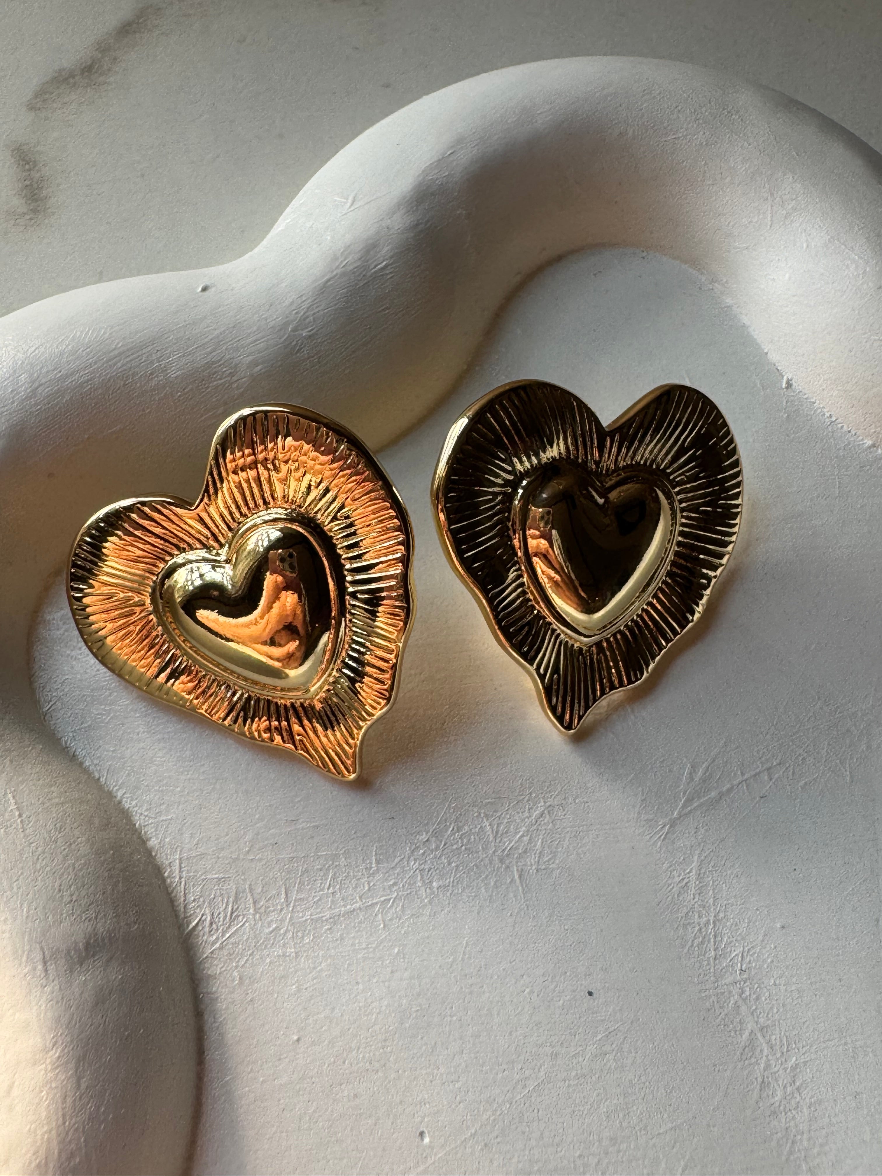 Love Studs - 18K Gold Plated