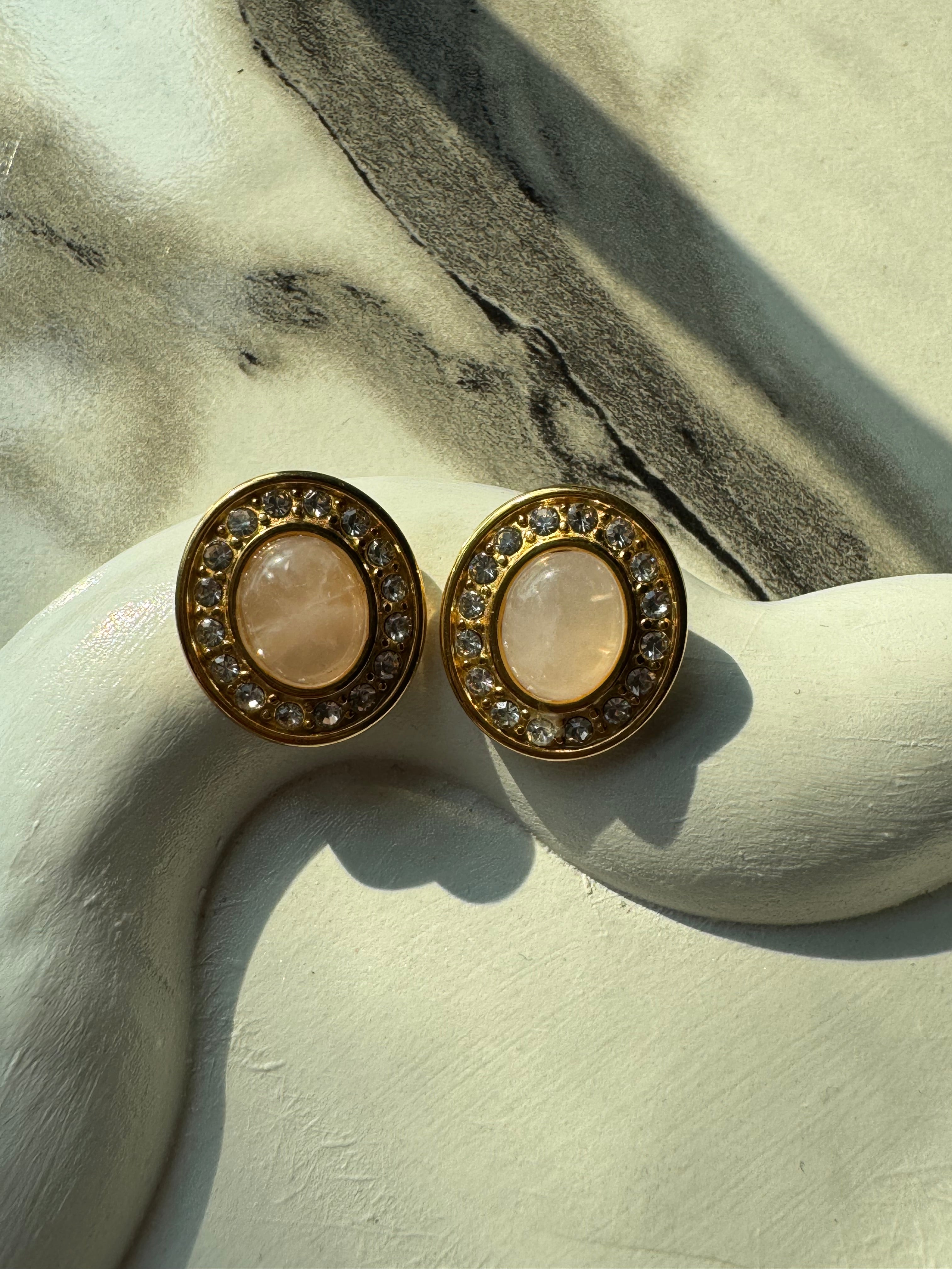 Peach Luxe Studs