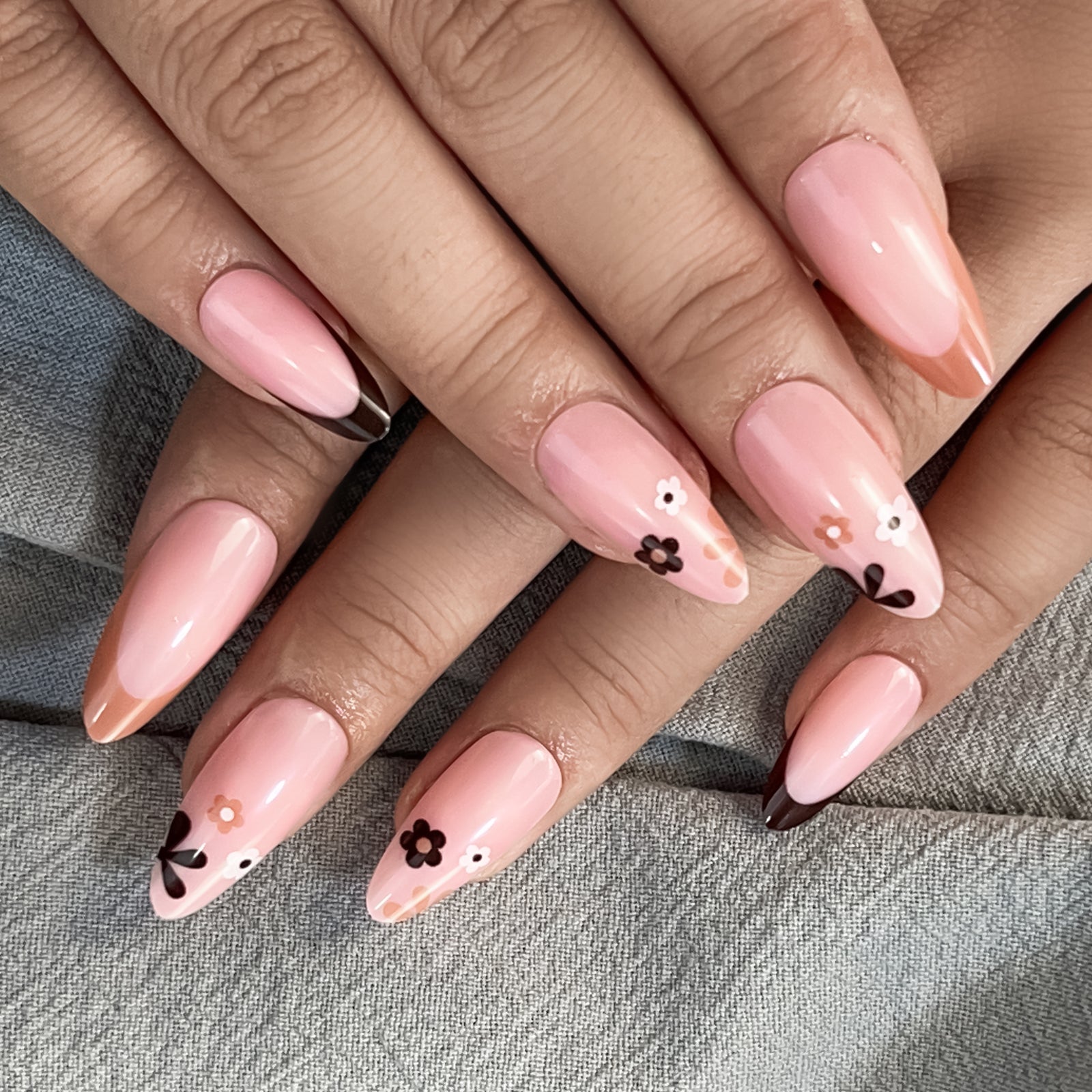 Pink Beauty Press On Nails - 24 Pieces Complete Kit