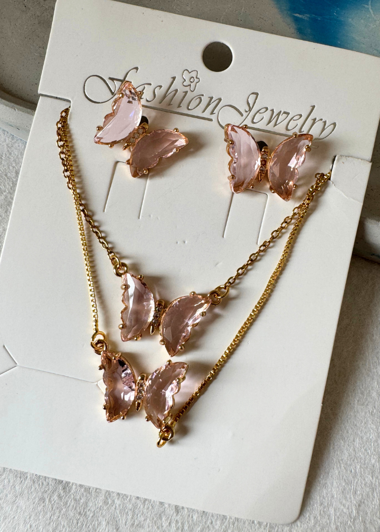 Pink Butterfly Allure Set
