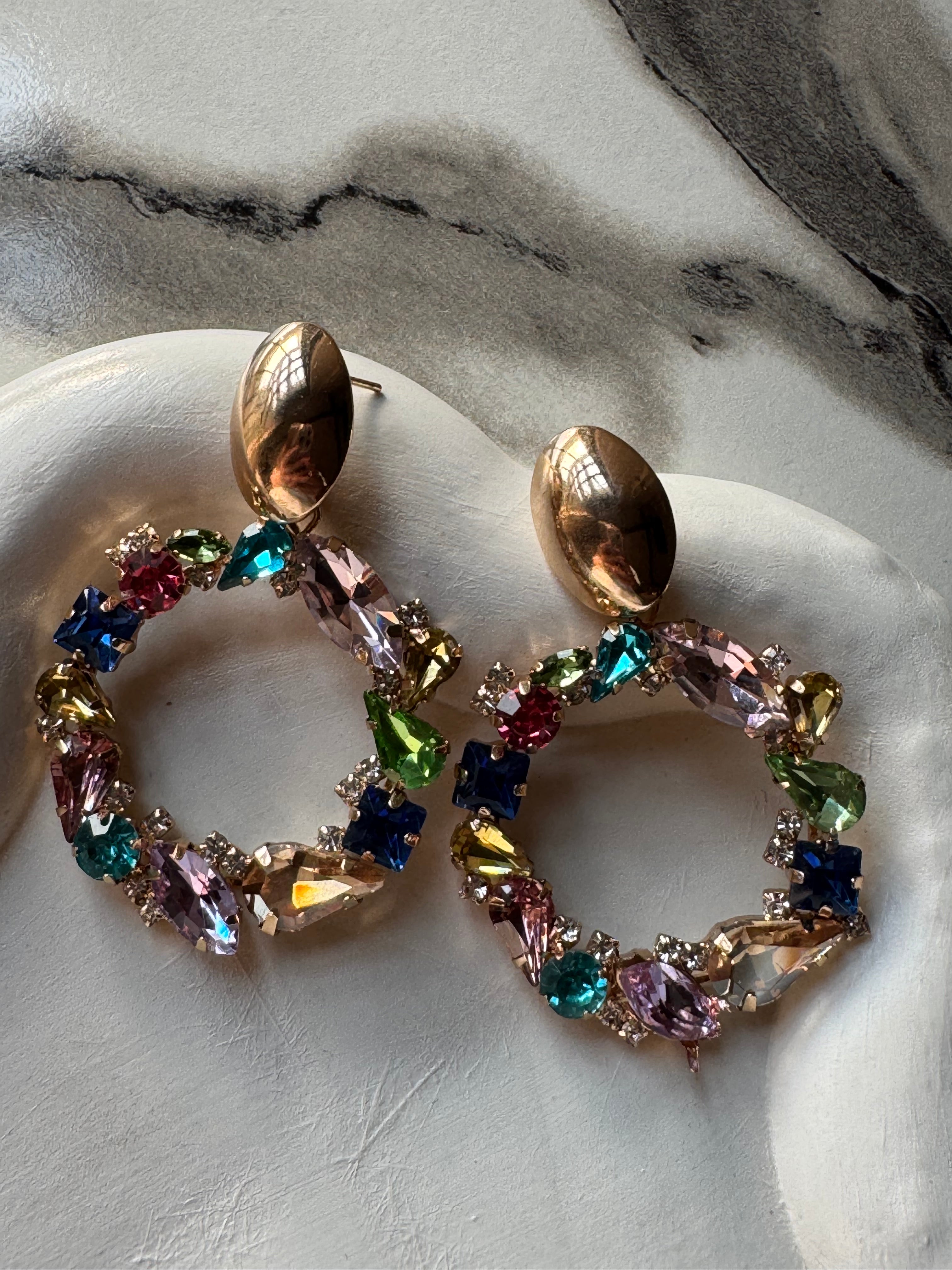 Floral Elegance Hoops