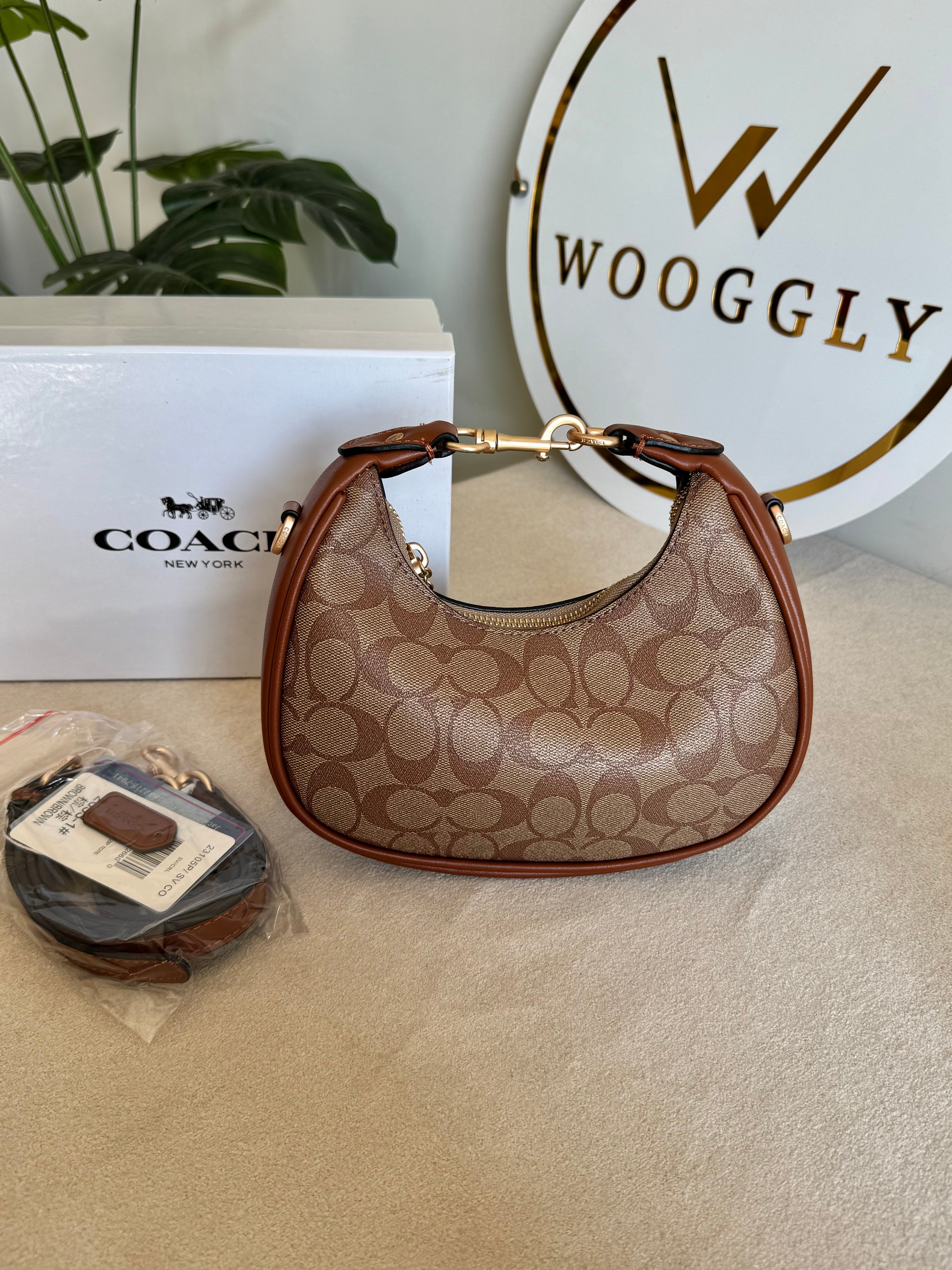 COACH Jonie Bag PREMIUM (Apricot Brown) - BOX PACKING