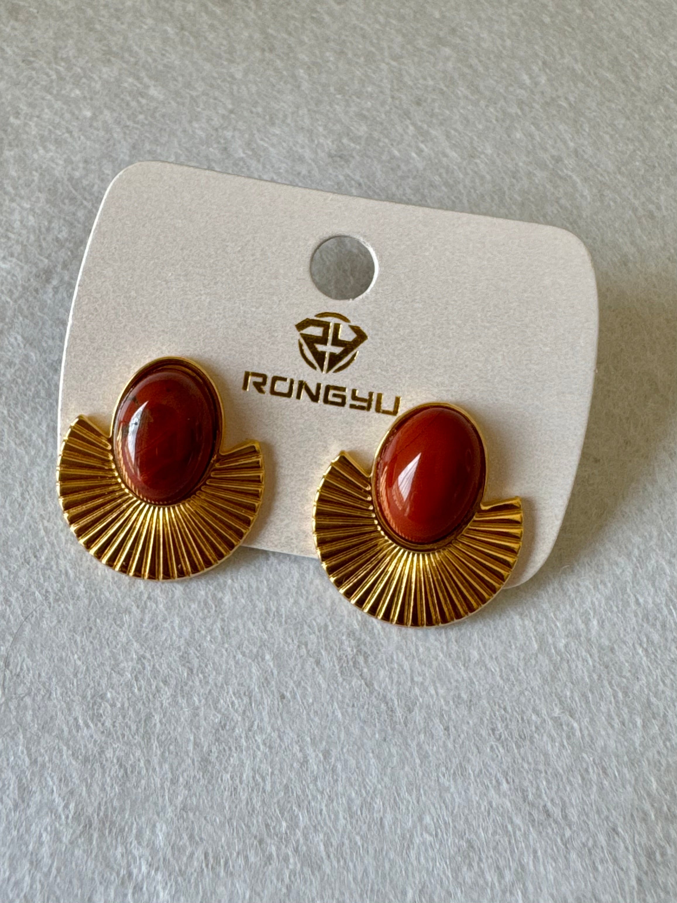 Eden Maroon Earrings