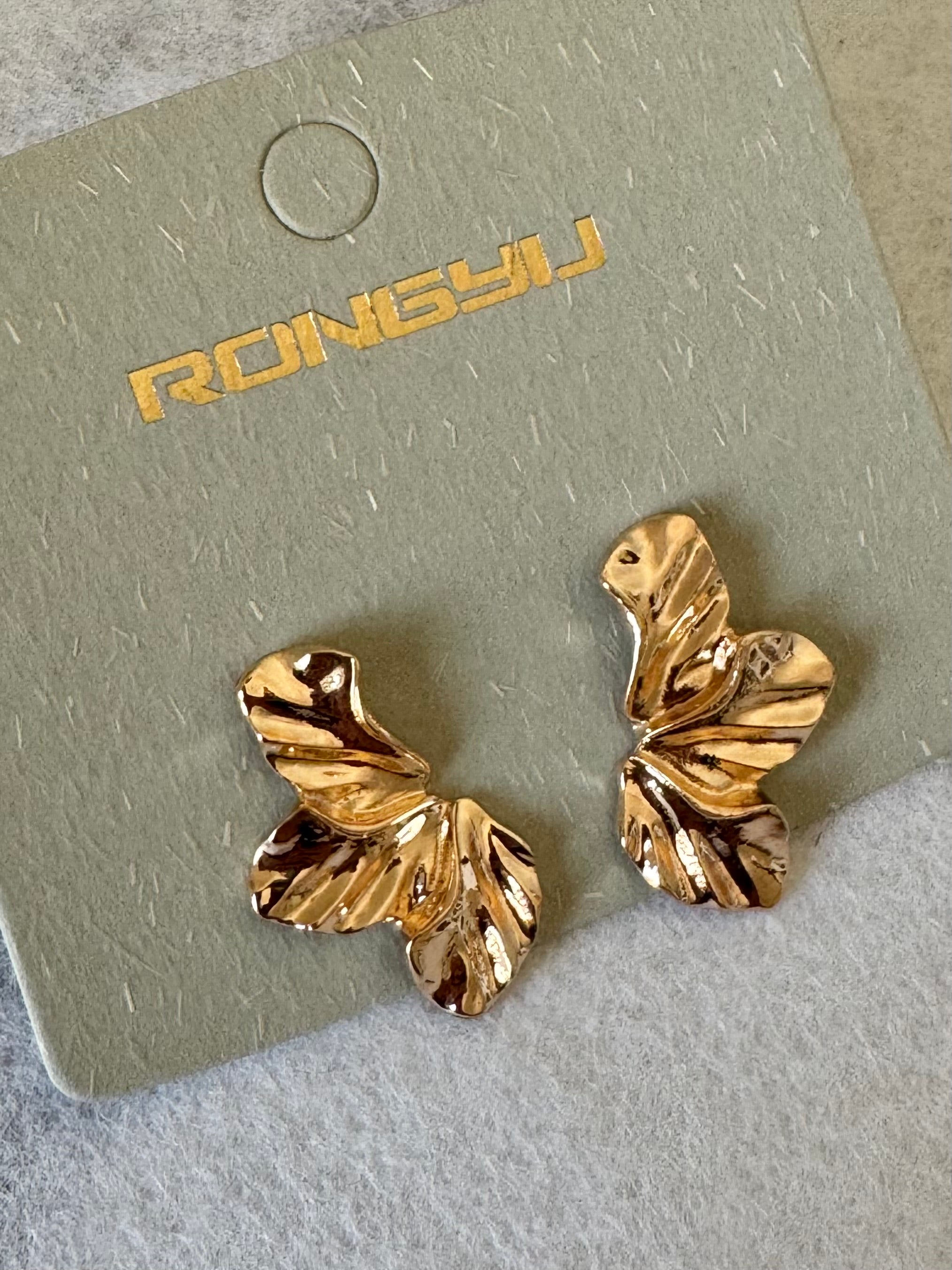 Gold Chunky Studs - 18K Gold Plated