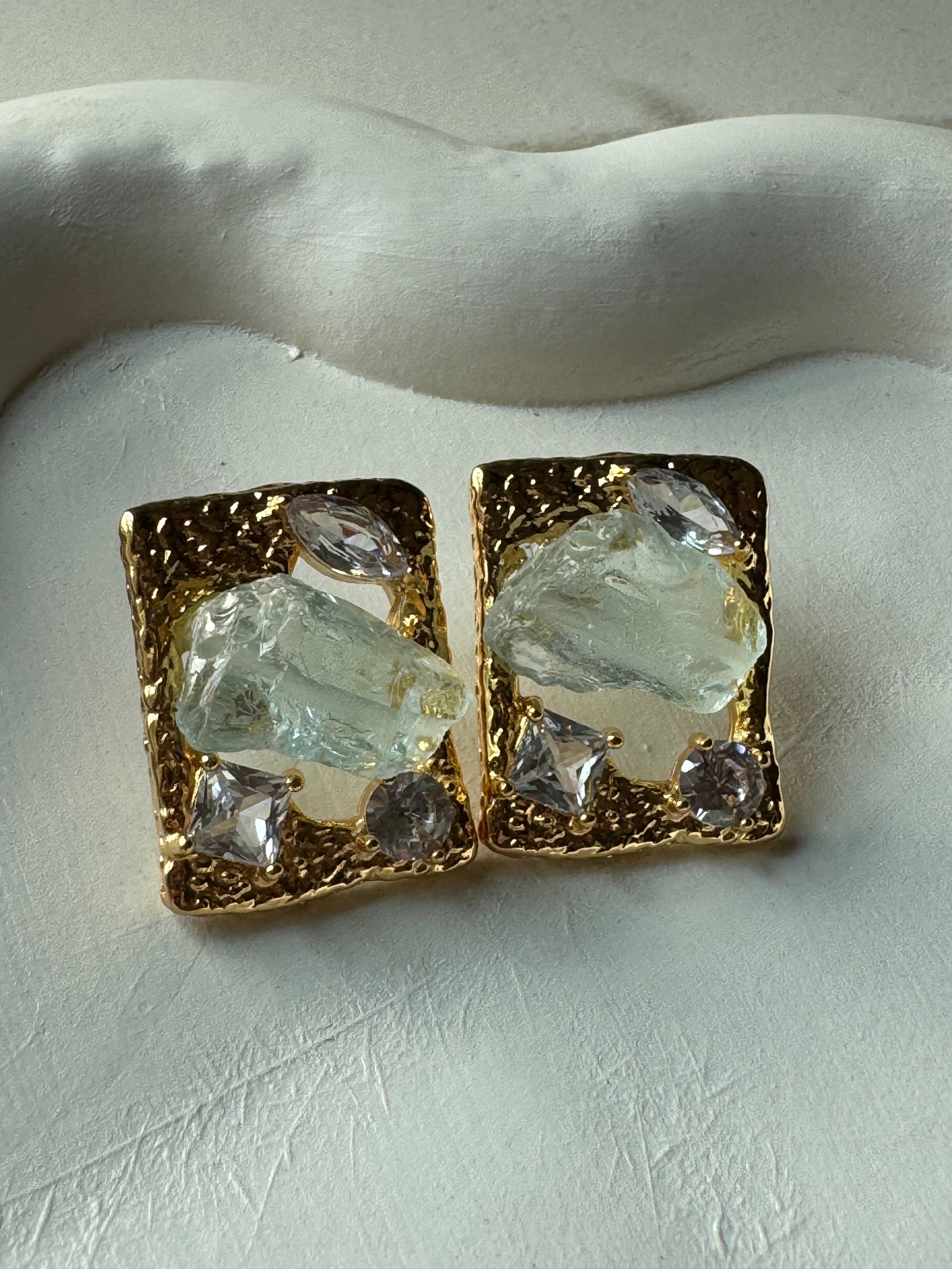 Twilight Drop Earrings - Ice Blue