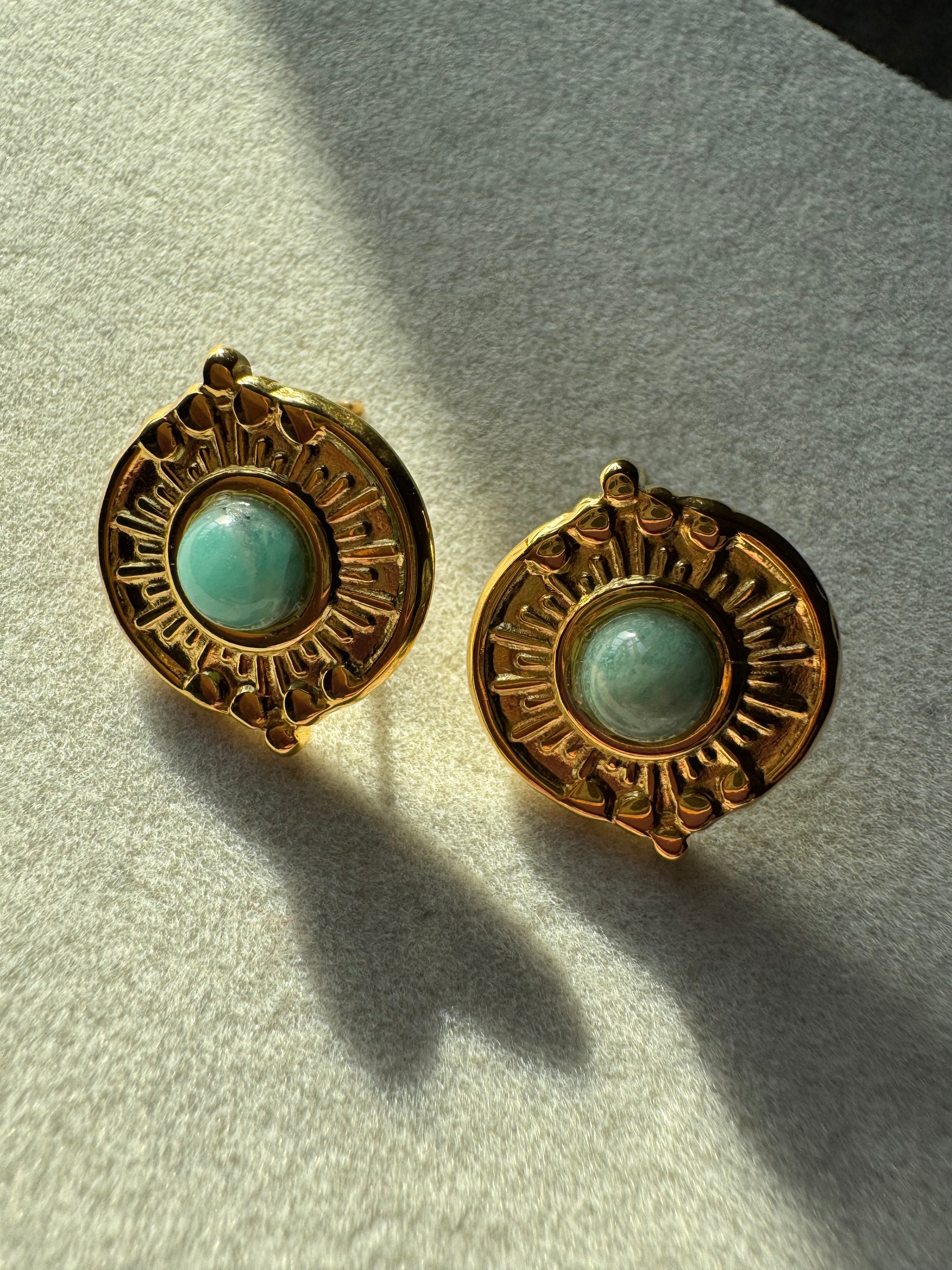 Terra Studs Ferozee - 18K Gold Plated