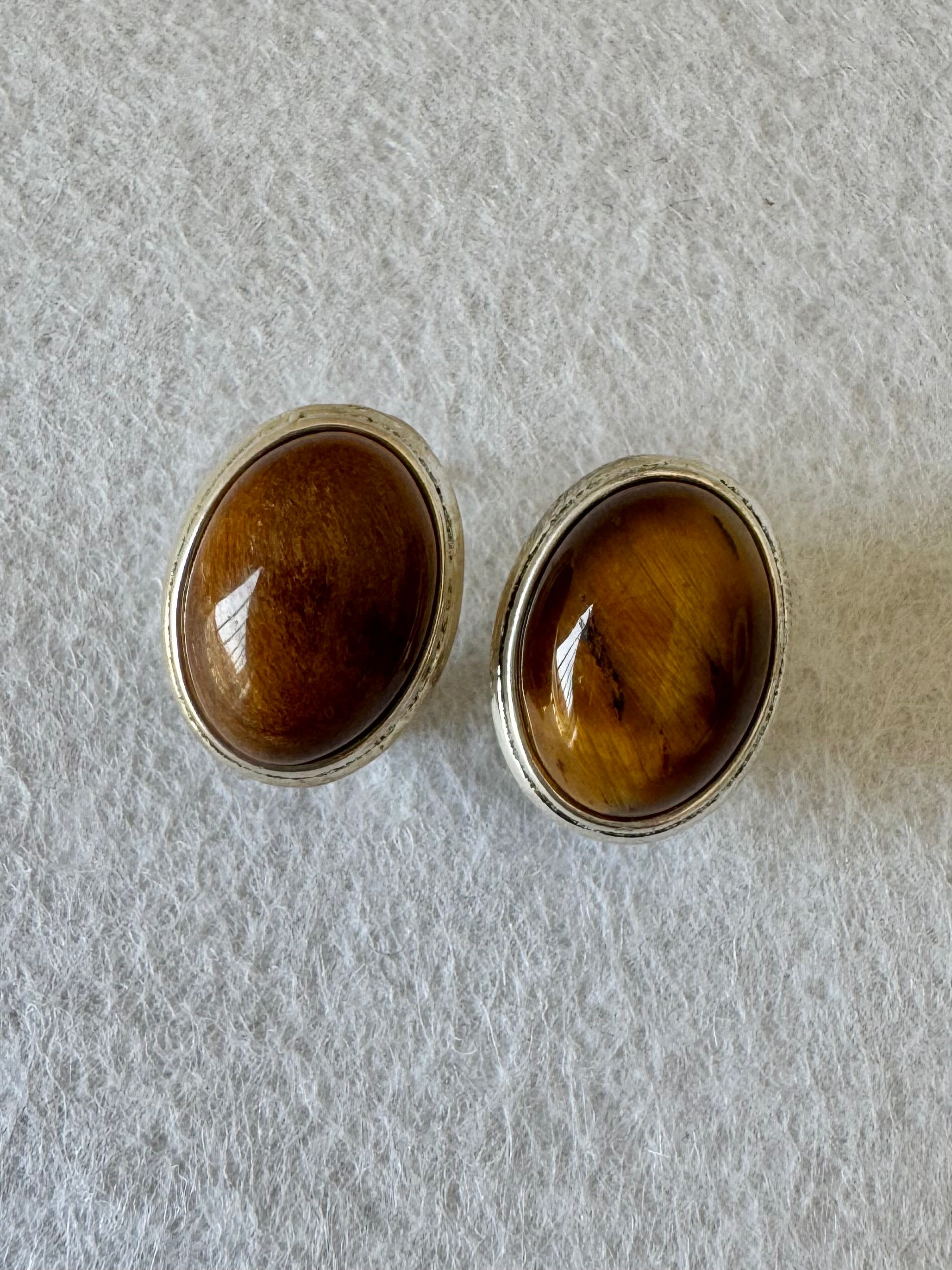Brown Aura Studs