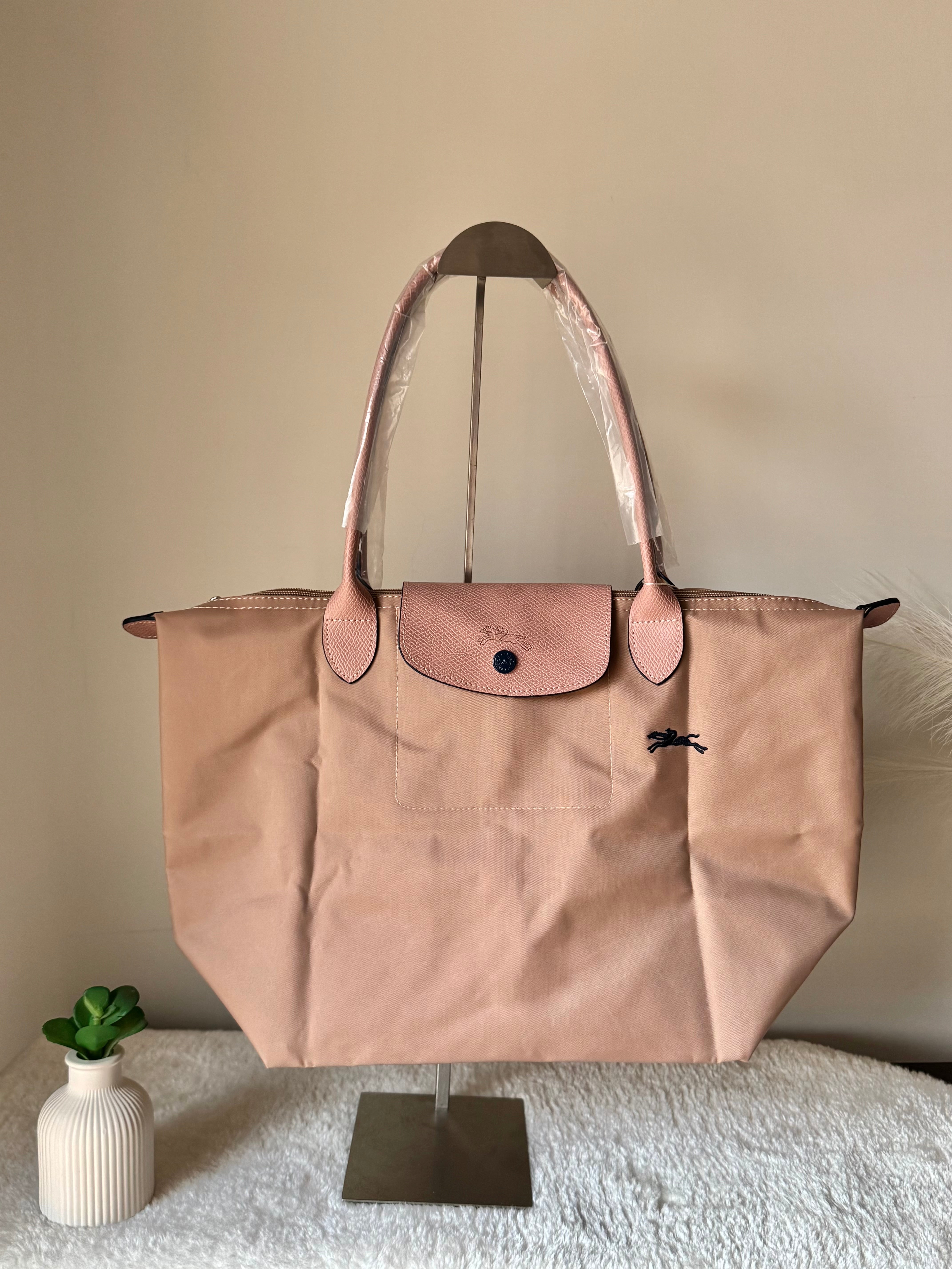 Longchamp Tote LARGE - Light Pink (WITH BRAND LOGO)