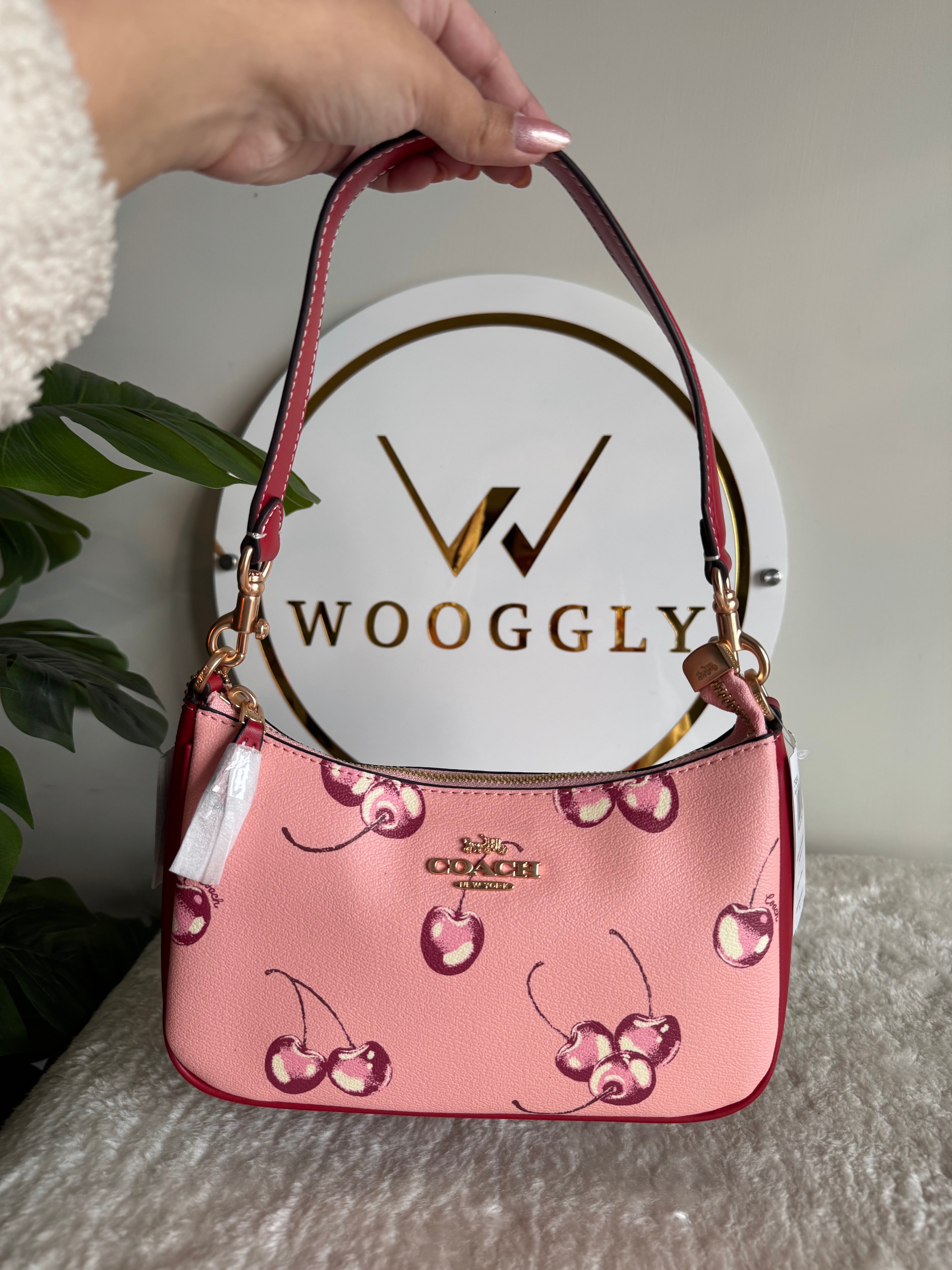 COACH TERI PREMIUM (Pink & Maroon with Cherries) - MAGNETIC BOX PACKING