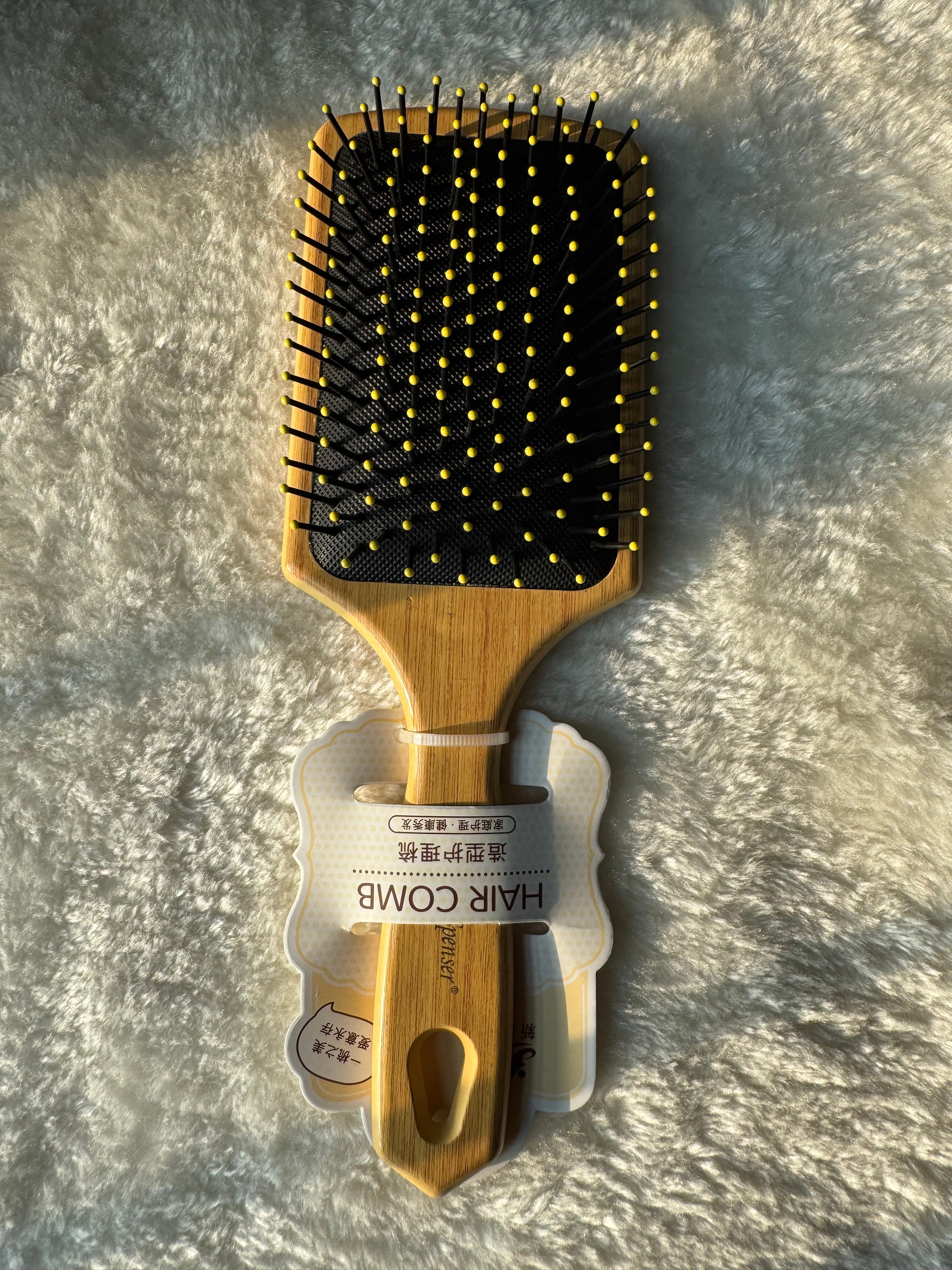 Wooden Bristles Hair Growth Brush