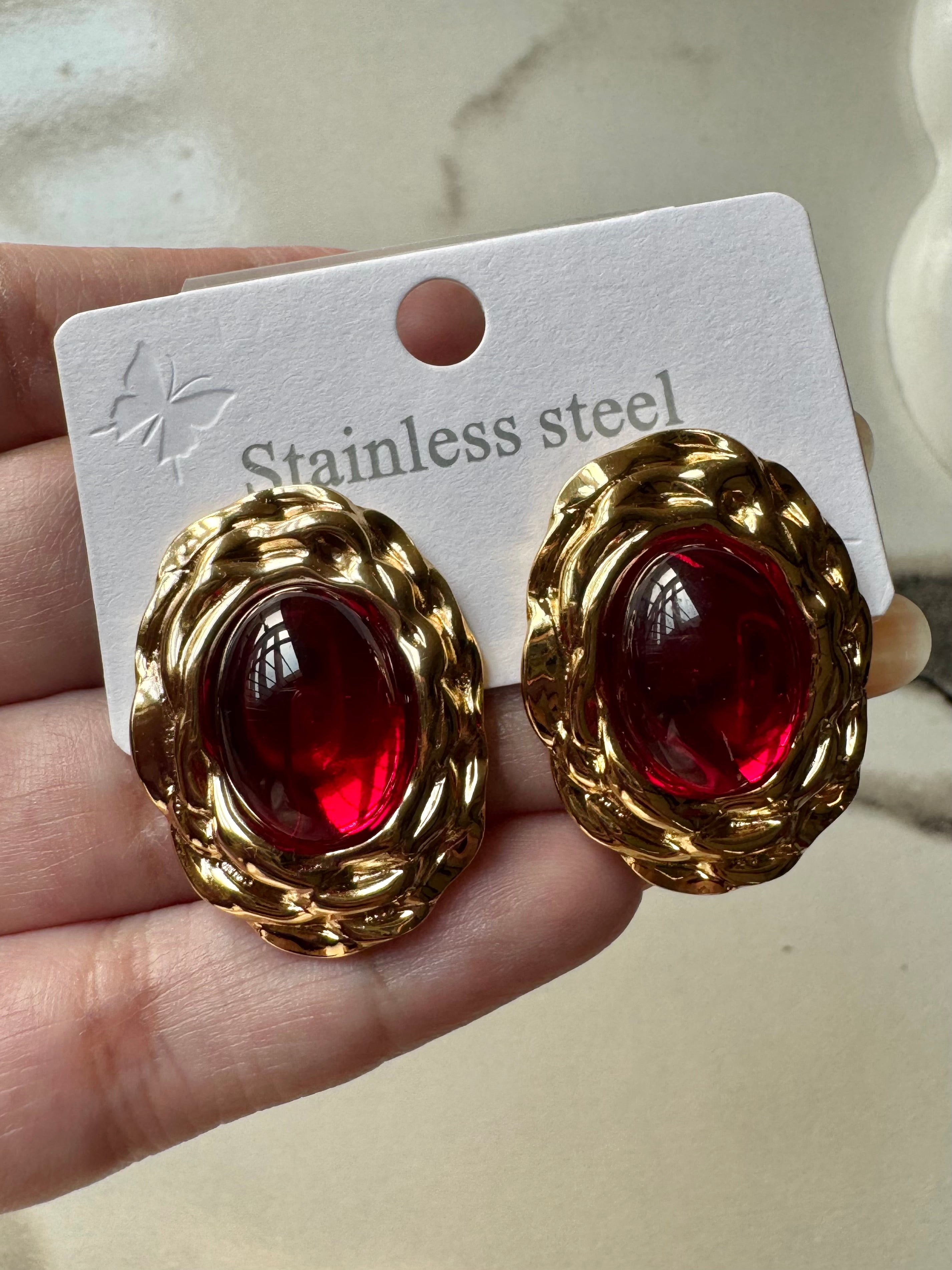 Ruby Dusk Studs