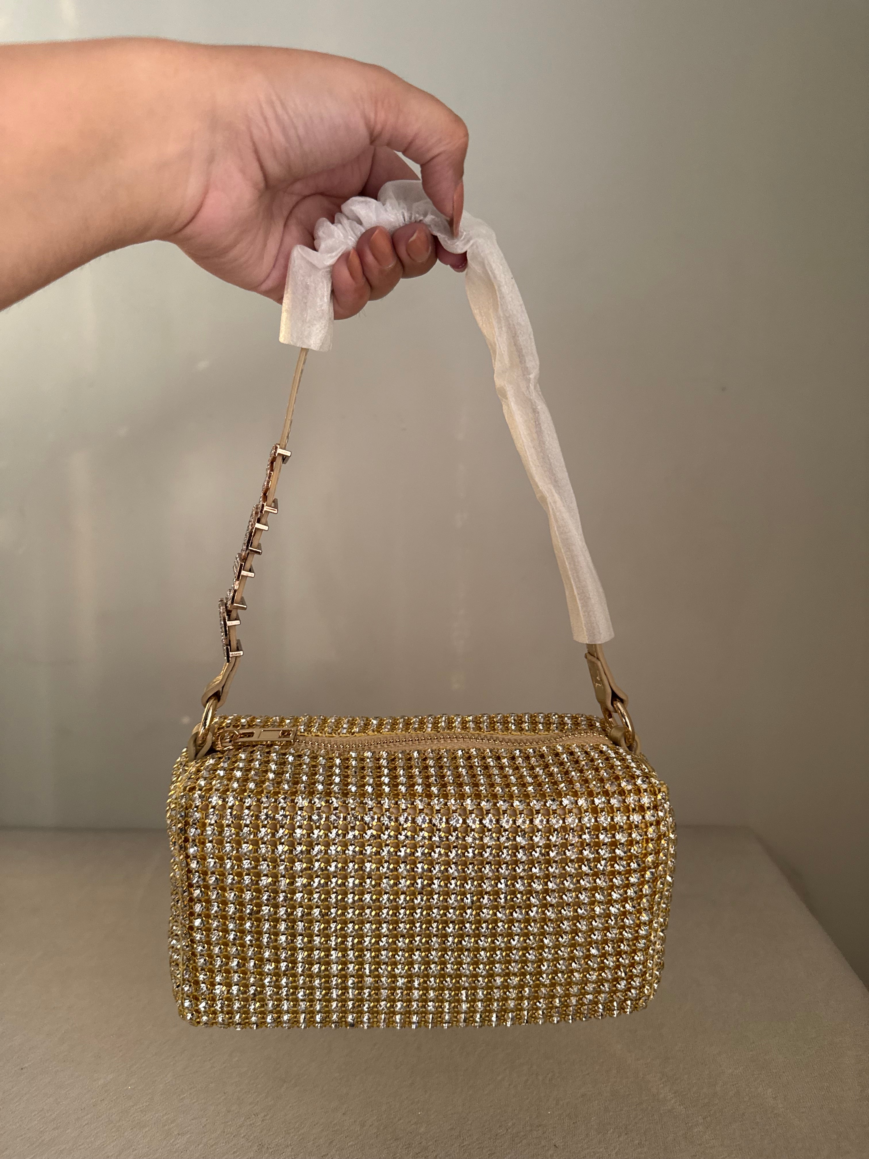 Alexander Wang Rhinestone Evening Clutch (Champagne)