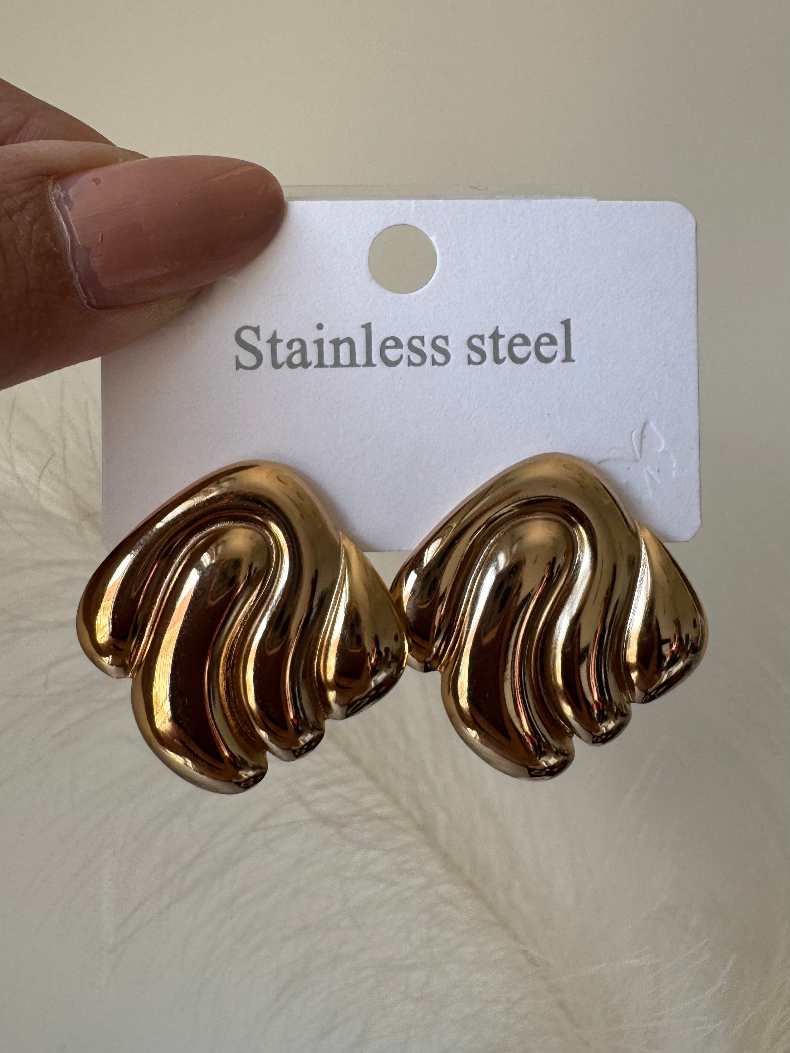 Opal Glow Studs - 18K Gold Plated