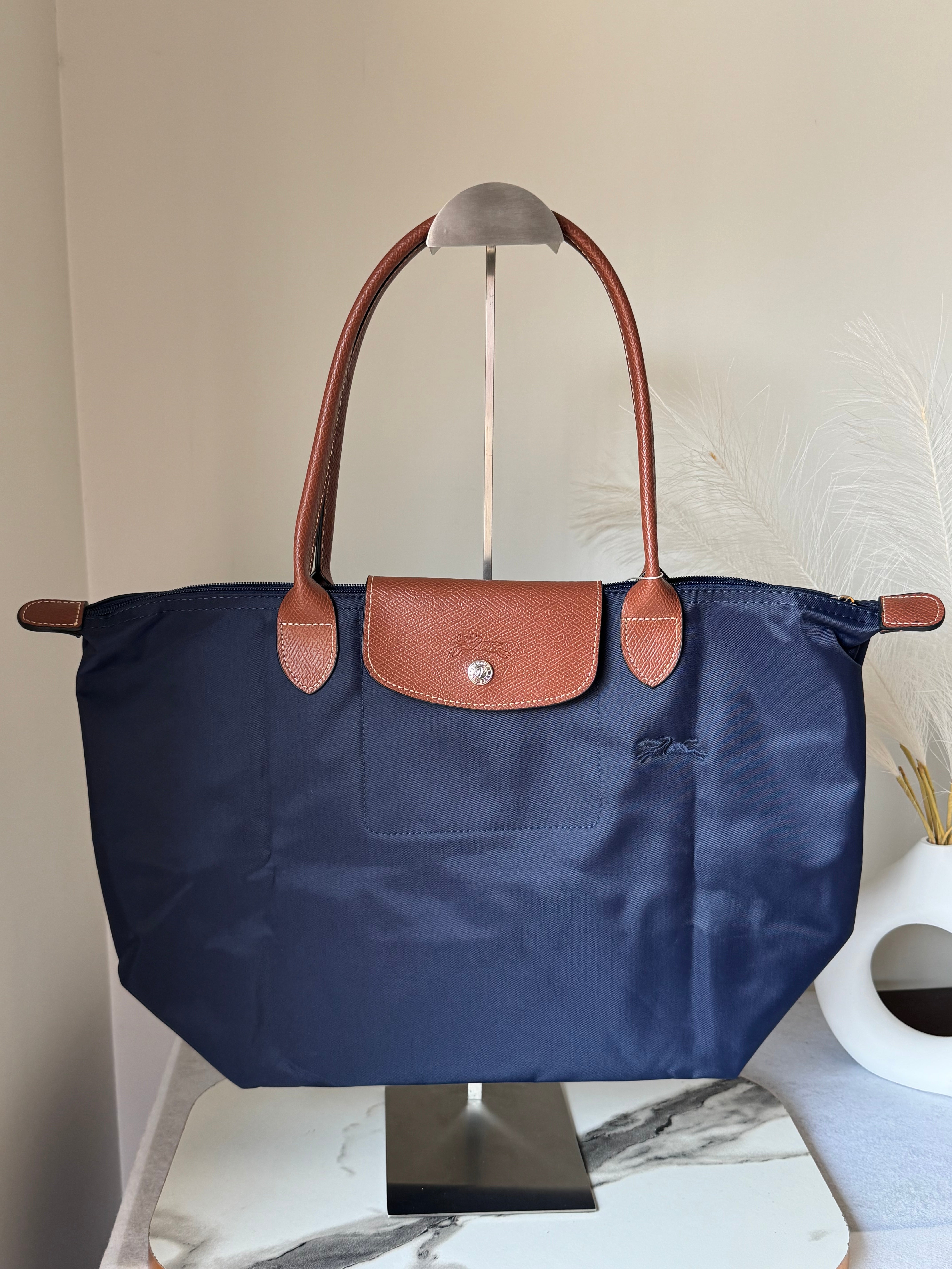 Longchamp Tote LARGE - Blue (WITH BRAND LOGO)