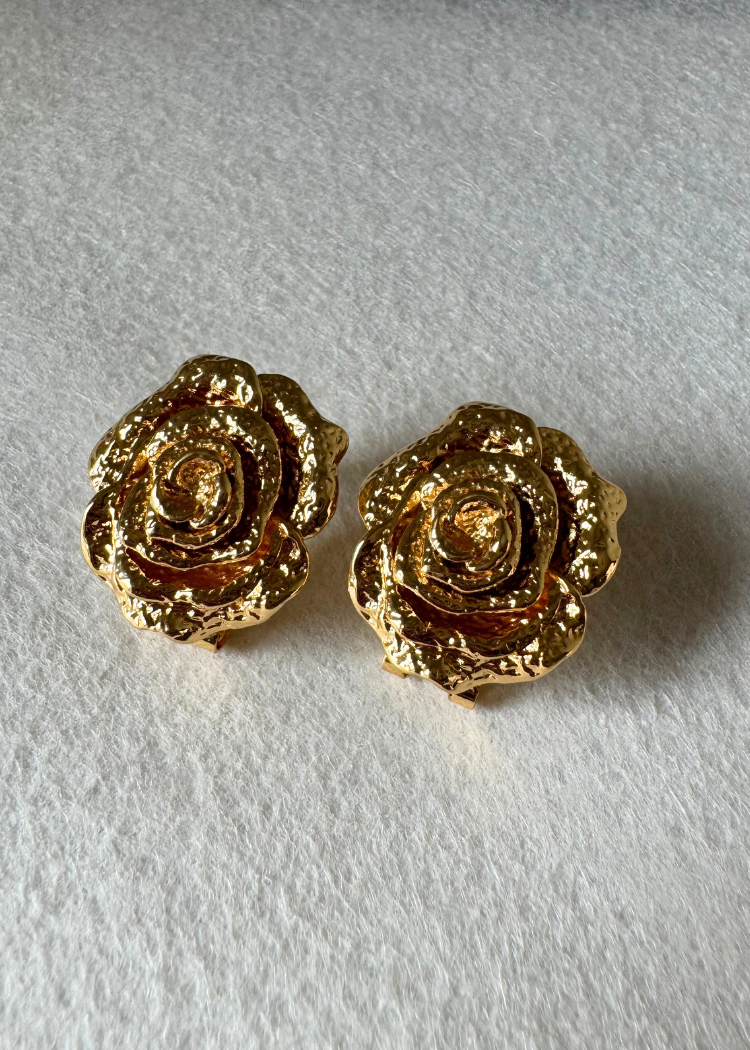 Rose Gold Earrings - 18K Gold Plated