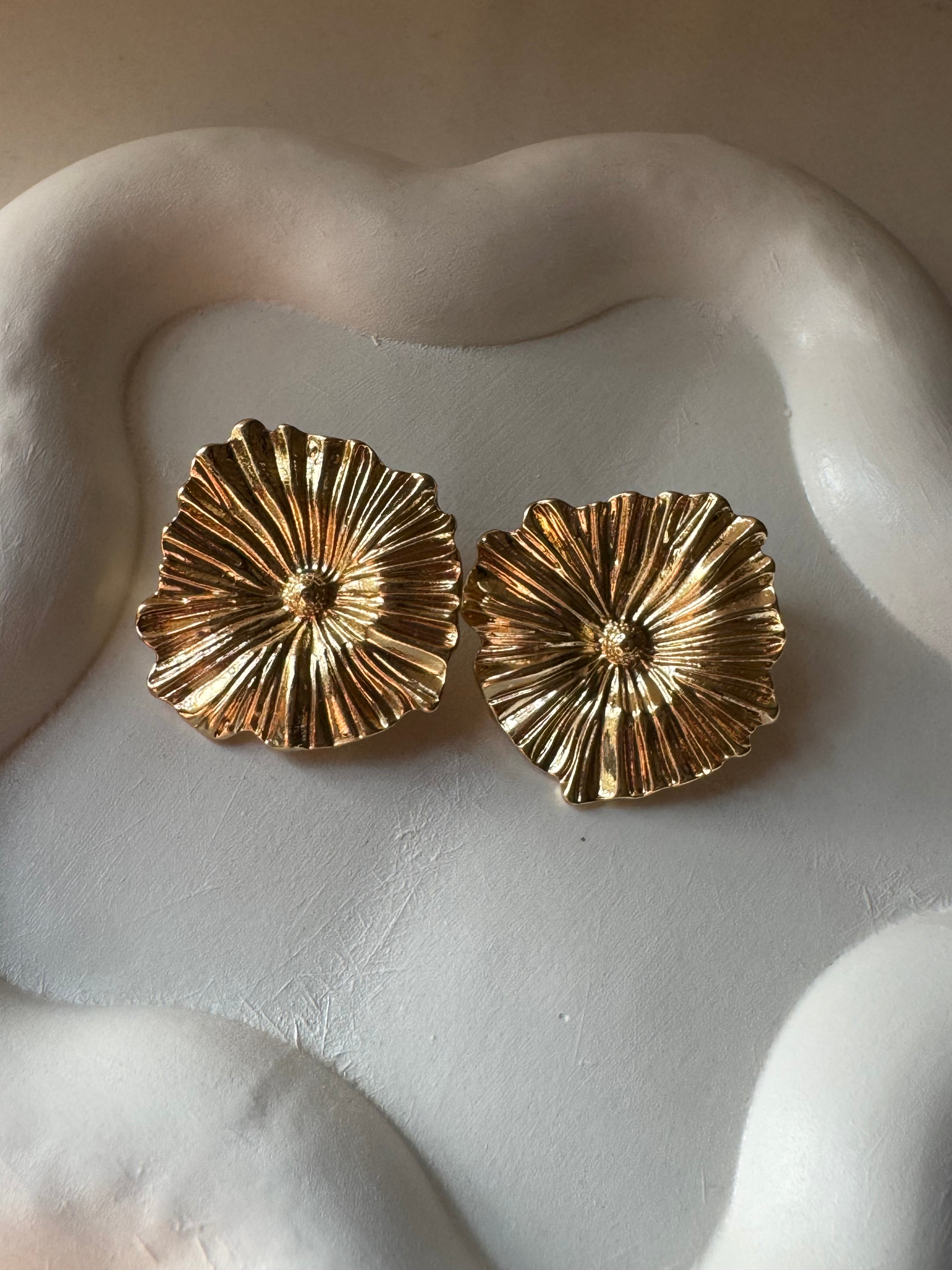 Floral Studs - 18K Gold Plated