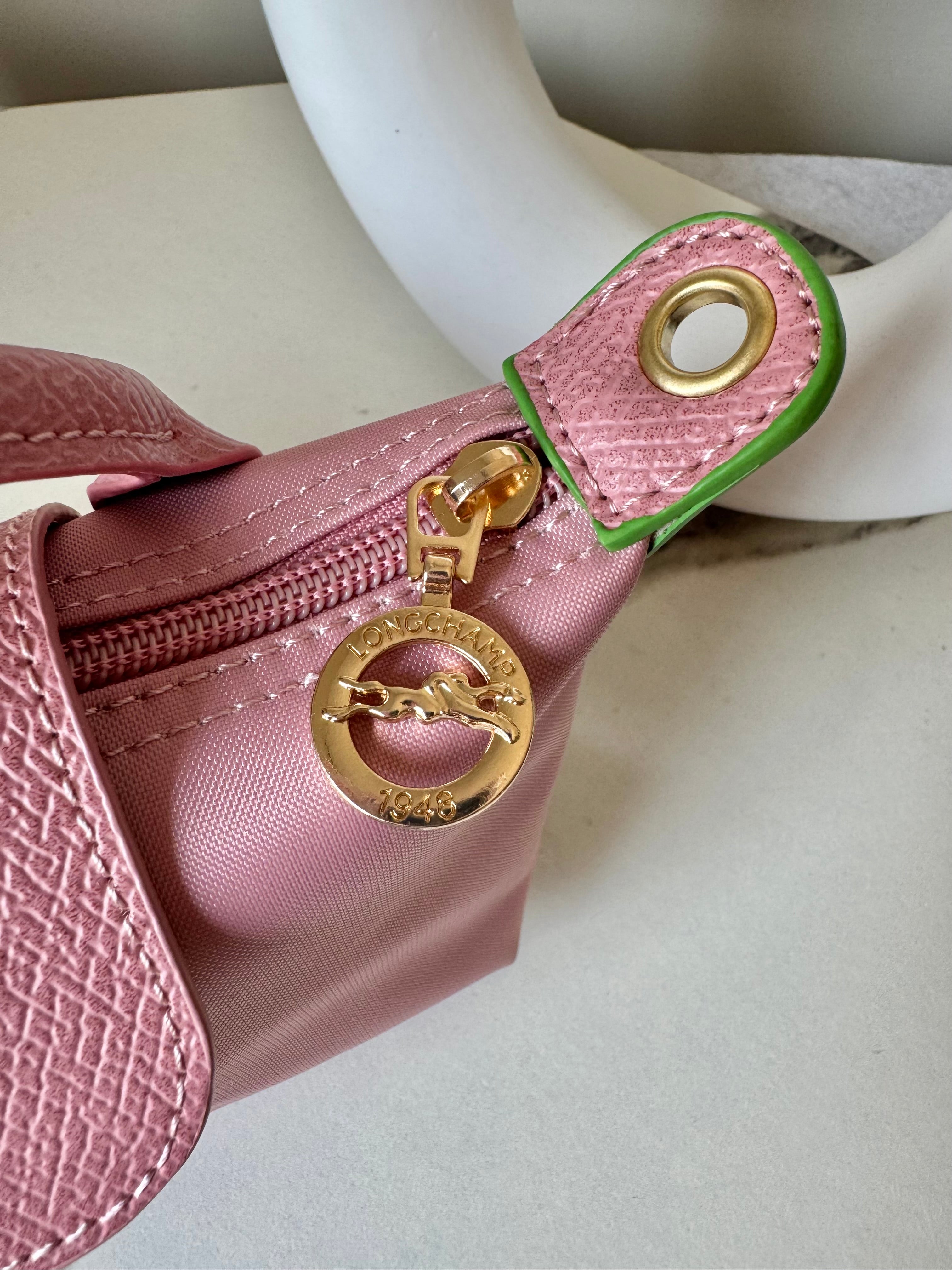 LongChamp Crossbody Bag with Strap - Marshmallow Pink (WITH BRAND LOGO)