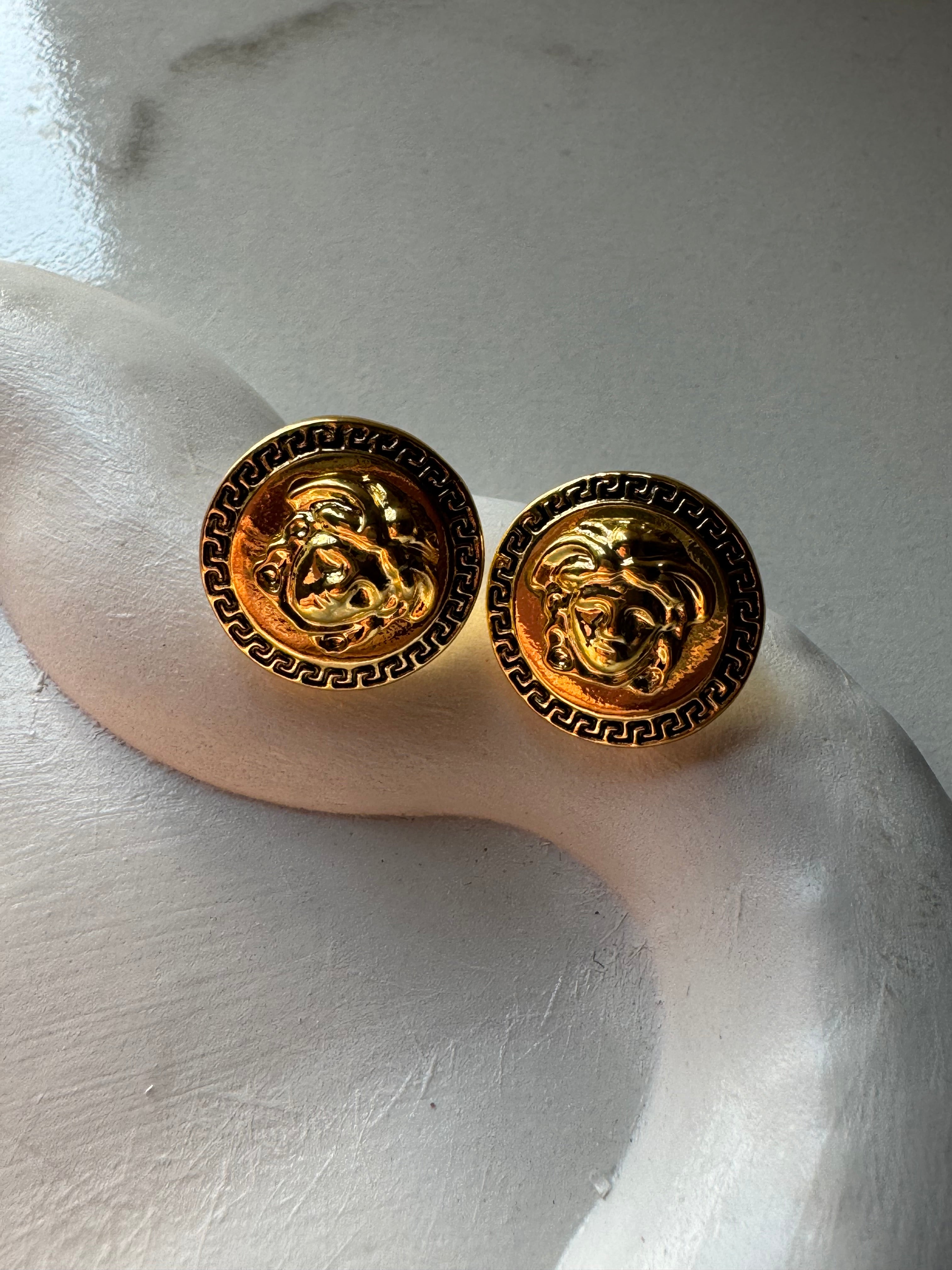 Golden Whirls Studs - 18K Gold Plated