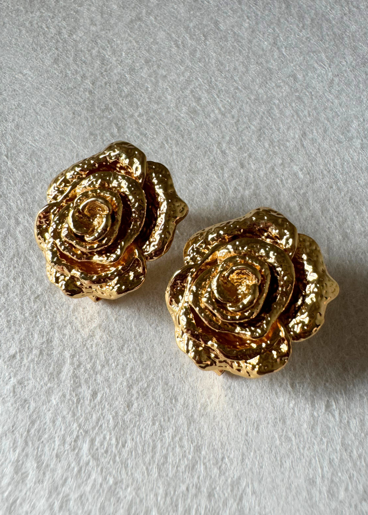 Rose Gold Earrings - 18K Gold Plated