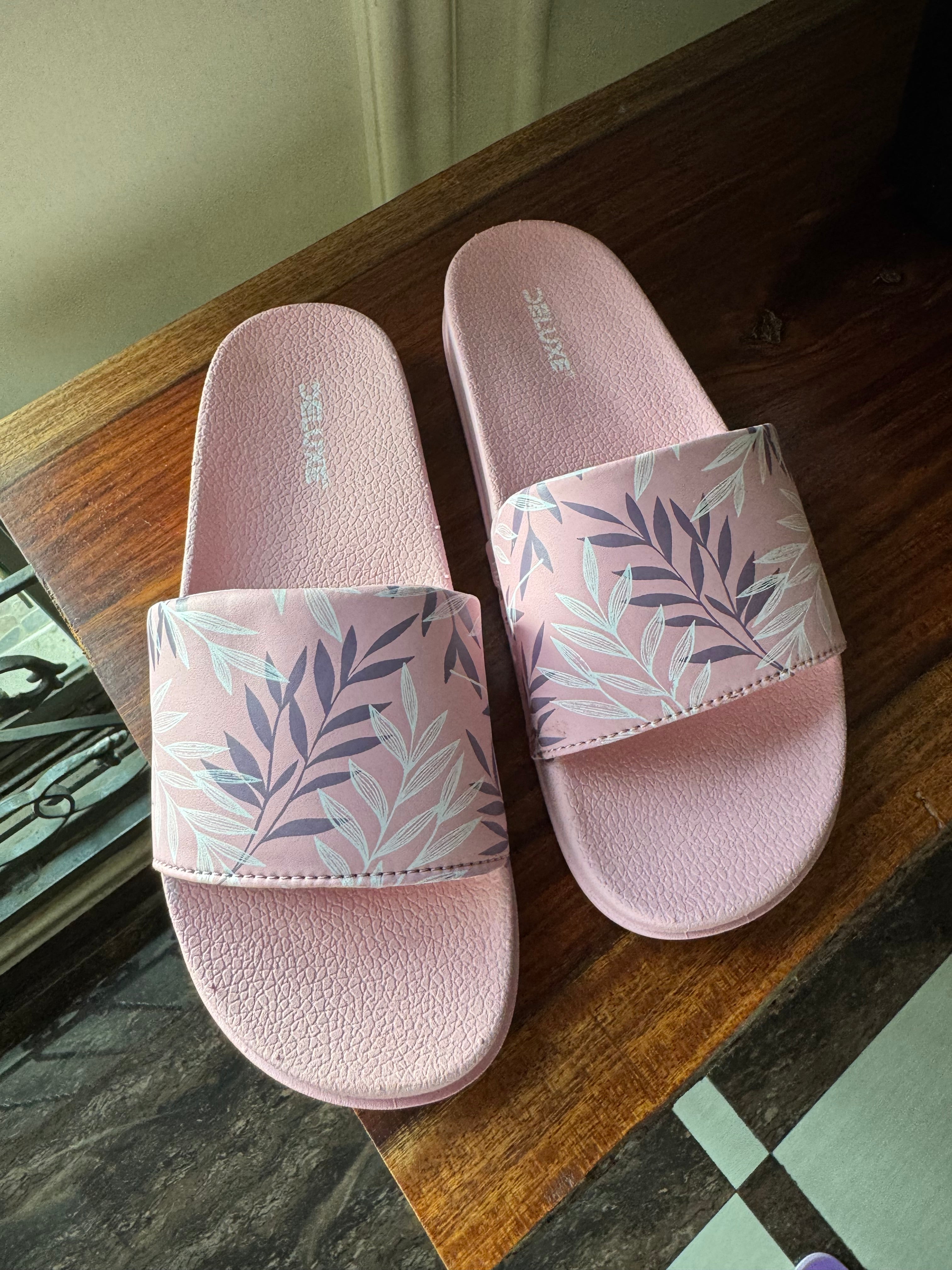 Soft Baby Pink Beach Slides