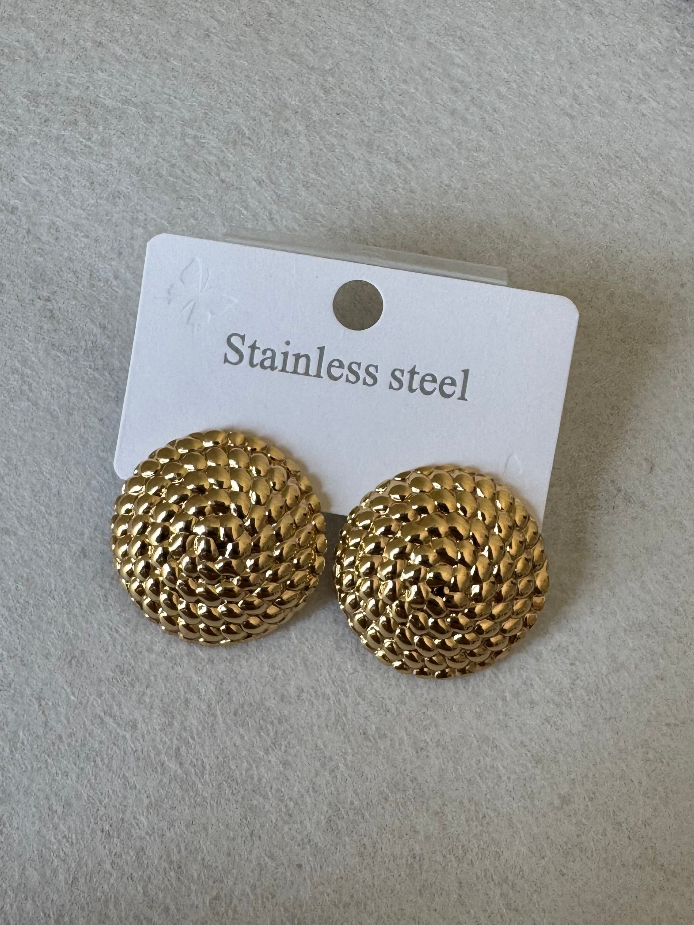 Timeless Gleam Studs - Stainless Steel