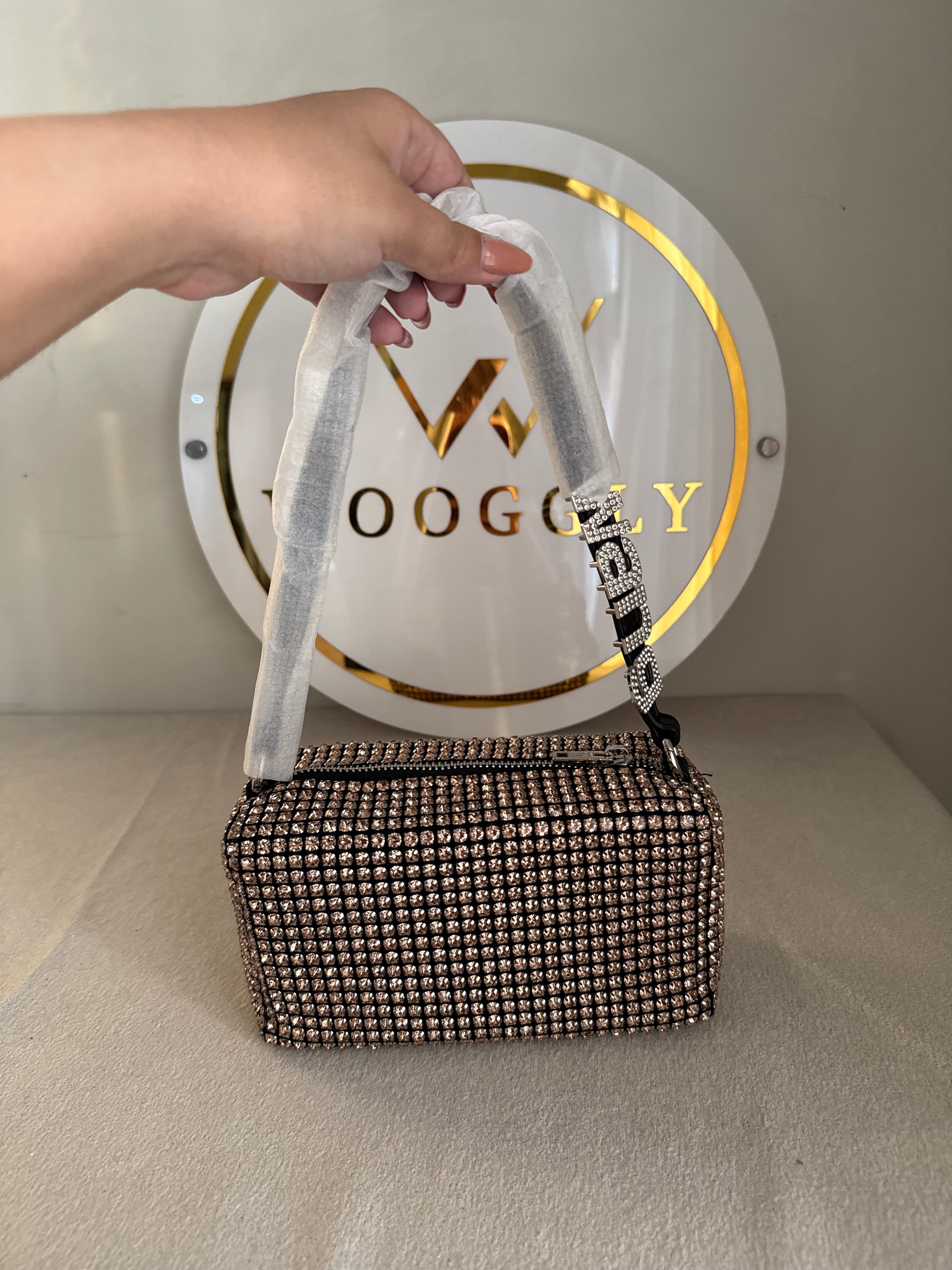 Alexander Wang Rhinestone Evening Clutch (Pink)