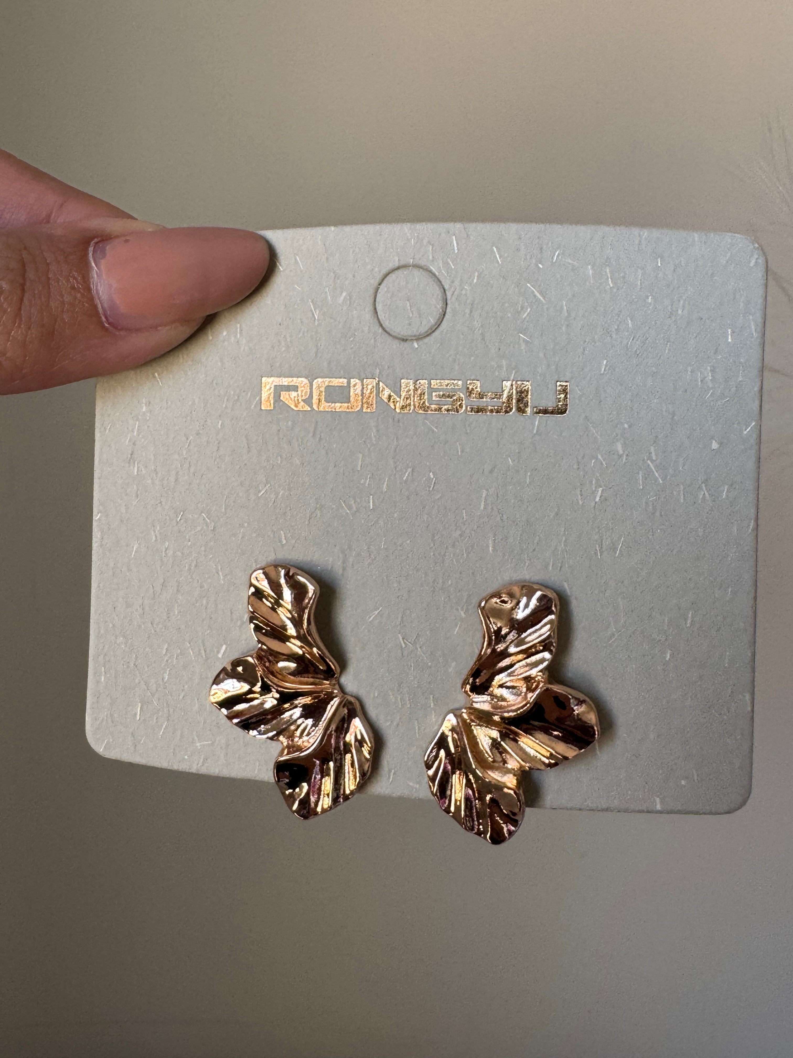 Gold Chunky Studs - 18K Gold Plated