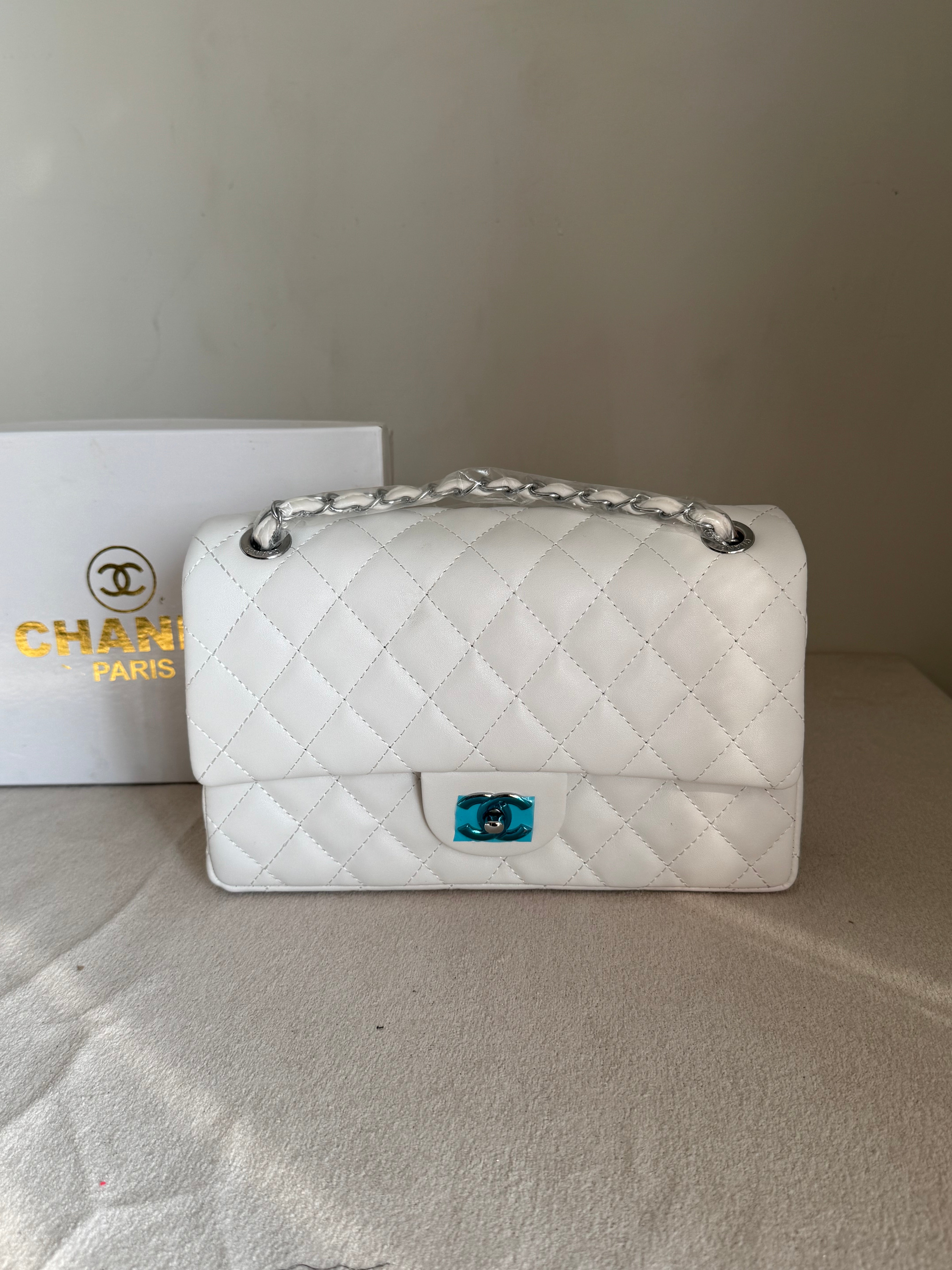 Classic Chanel Bag - White