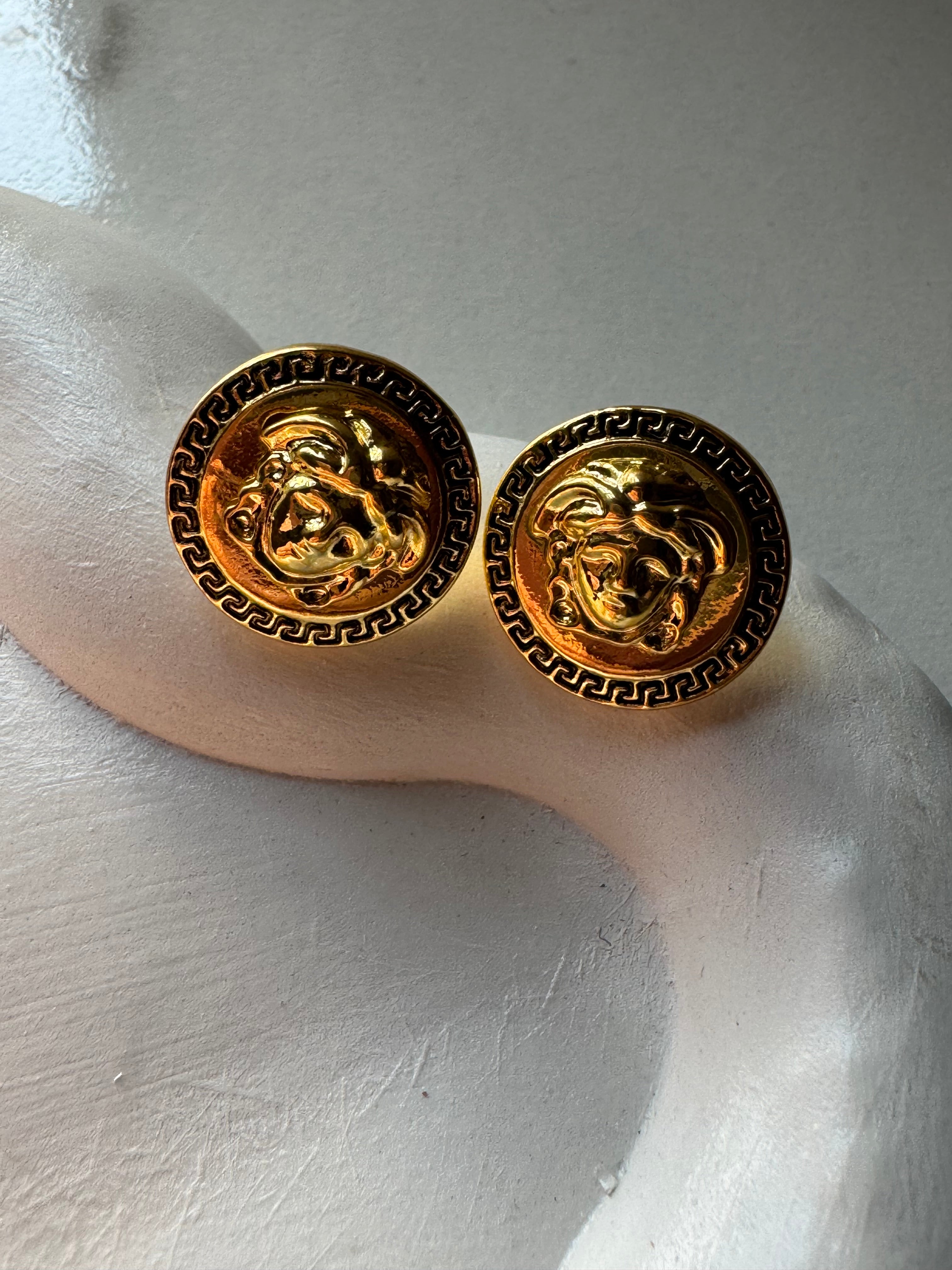 Golden Whirls Studs - 18K Gold Plated