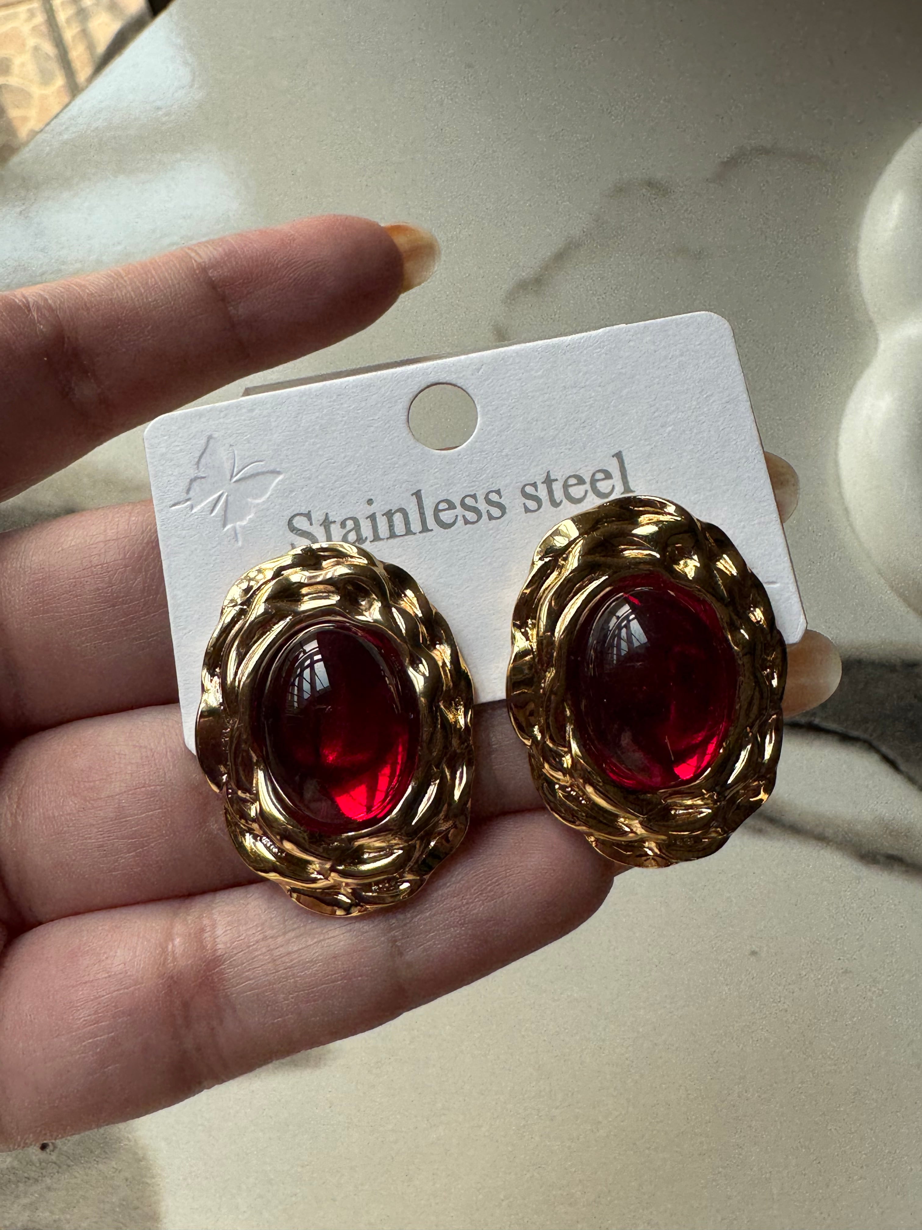 Ruby Dusk Studs