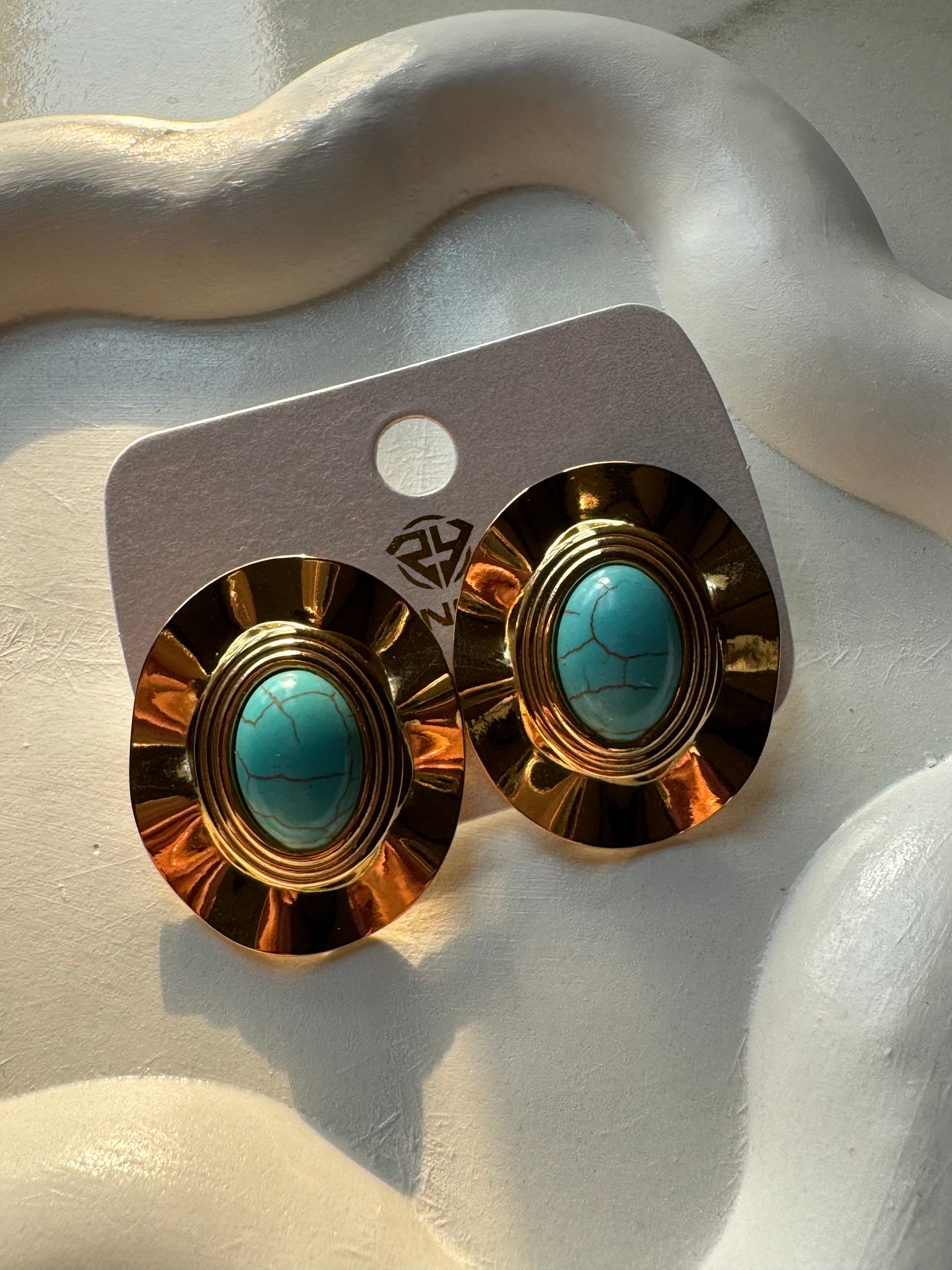 Sea Green Dusk Studs