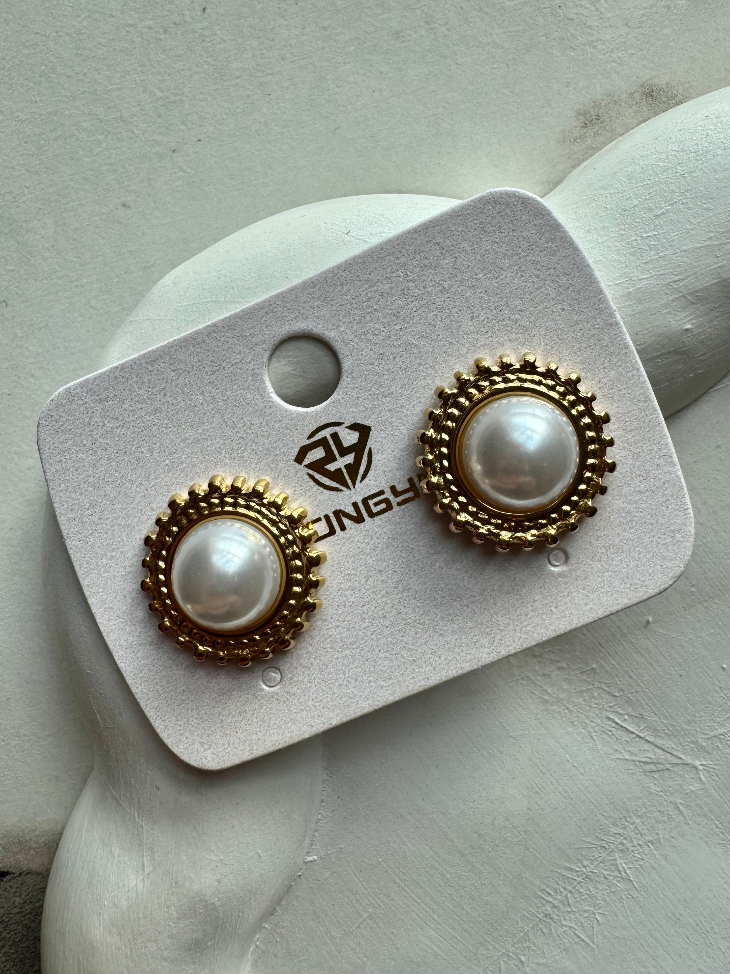 Pearl Grace Studs