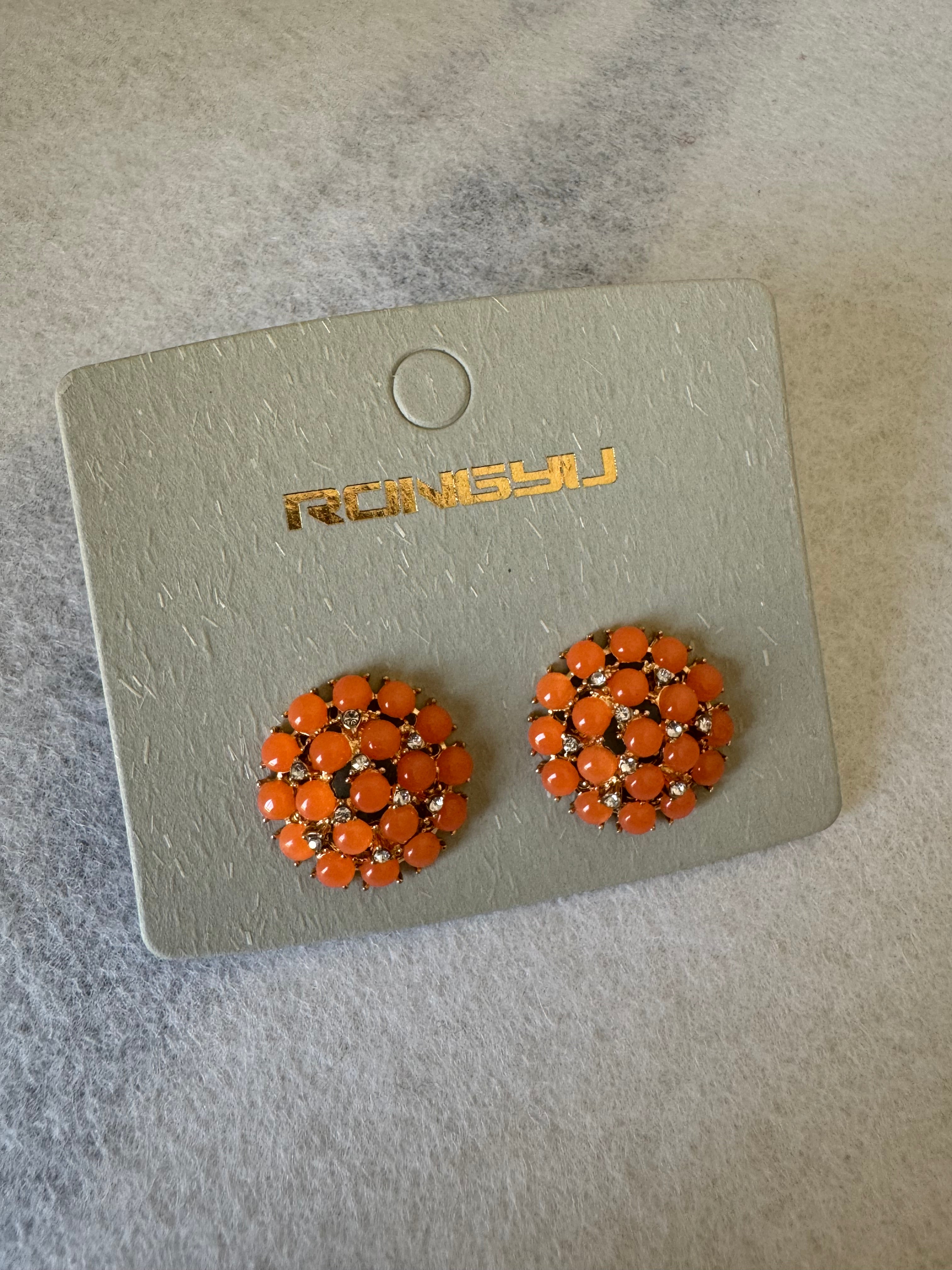 Peach Bloom Studs
