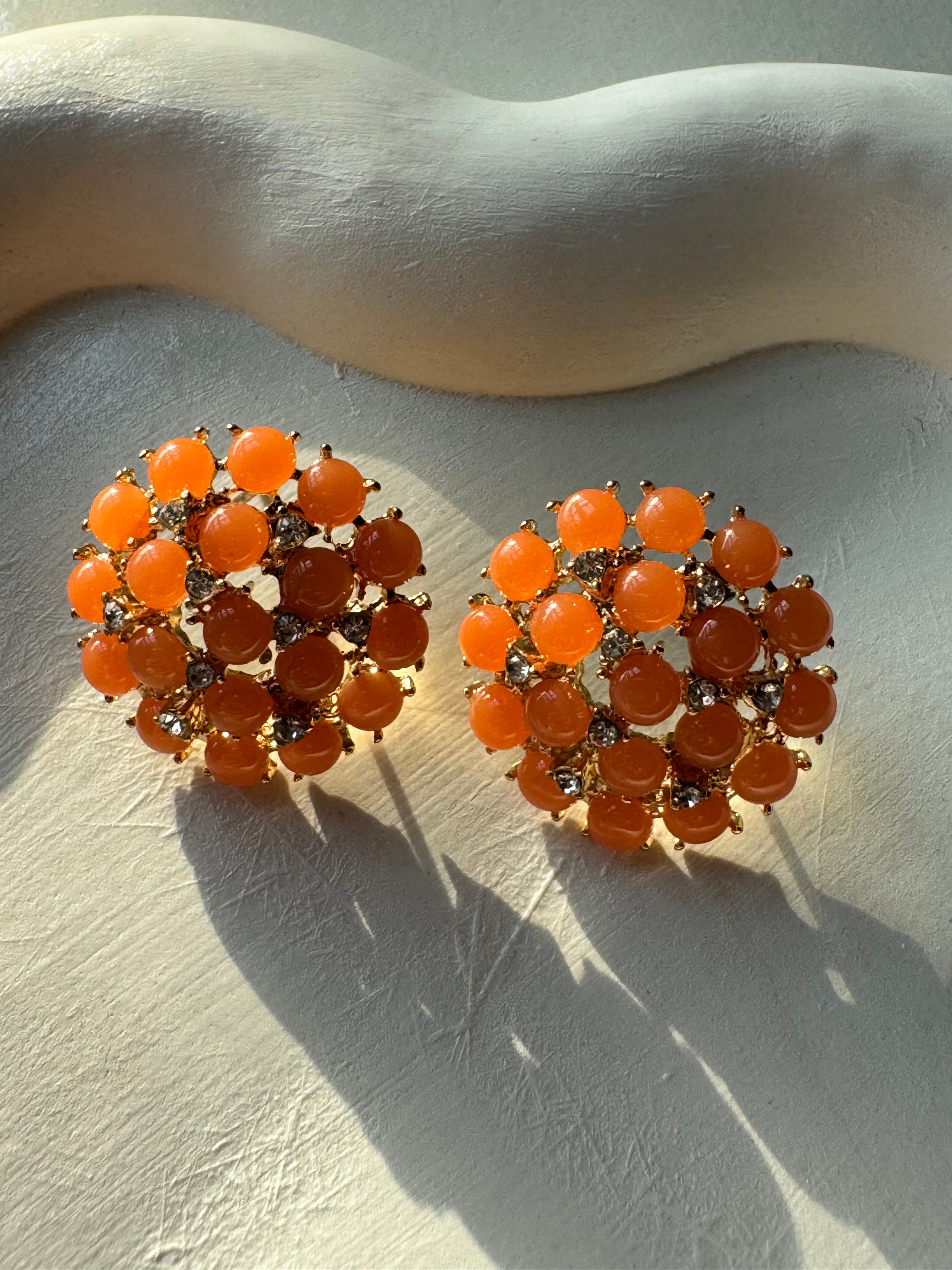 Peach Bloom Studs