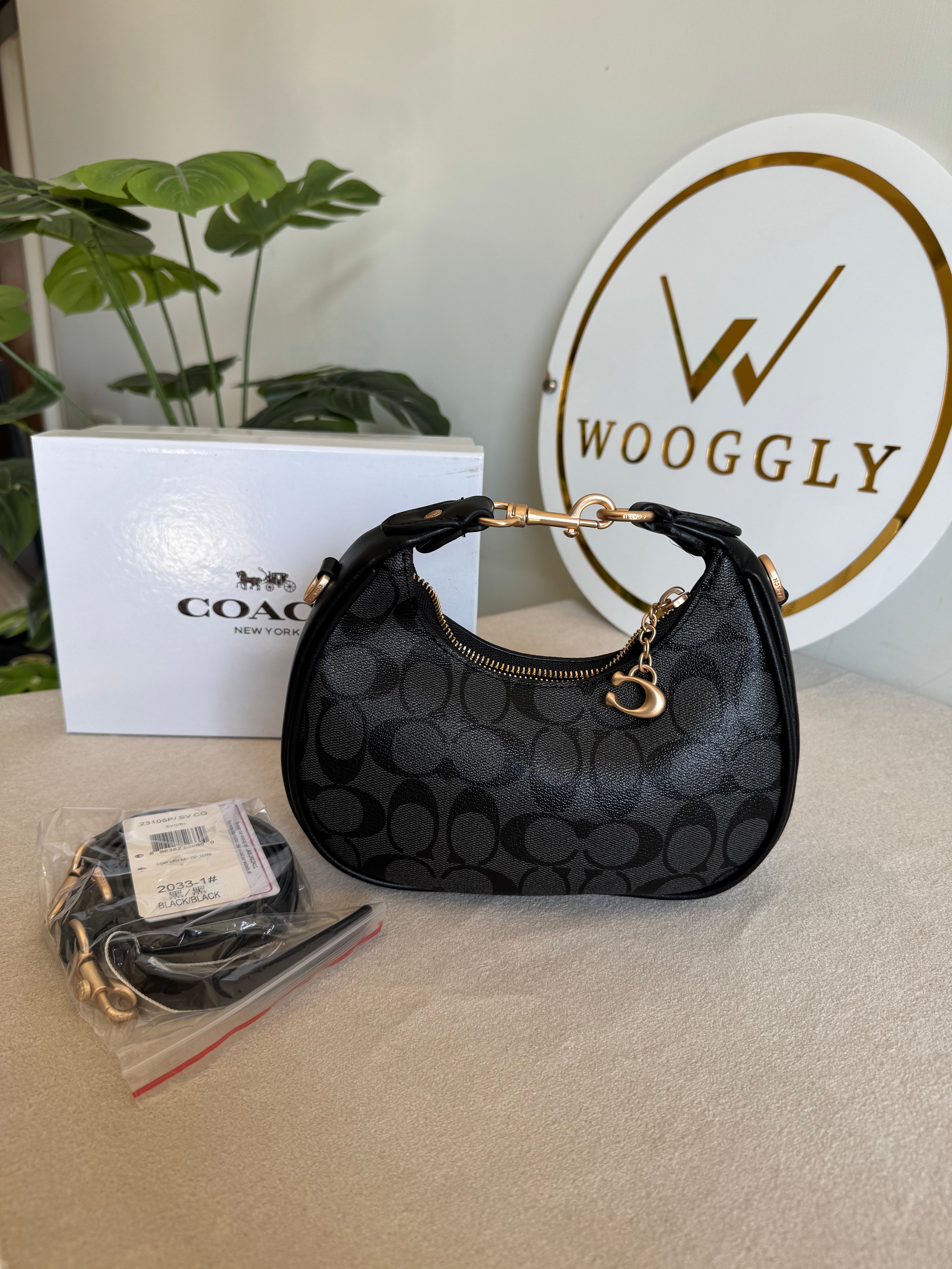 COACH Jonie Bag PREMIUM (Signature Black) - BOX PACKING