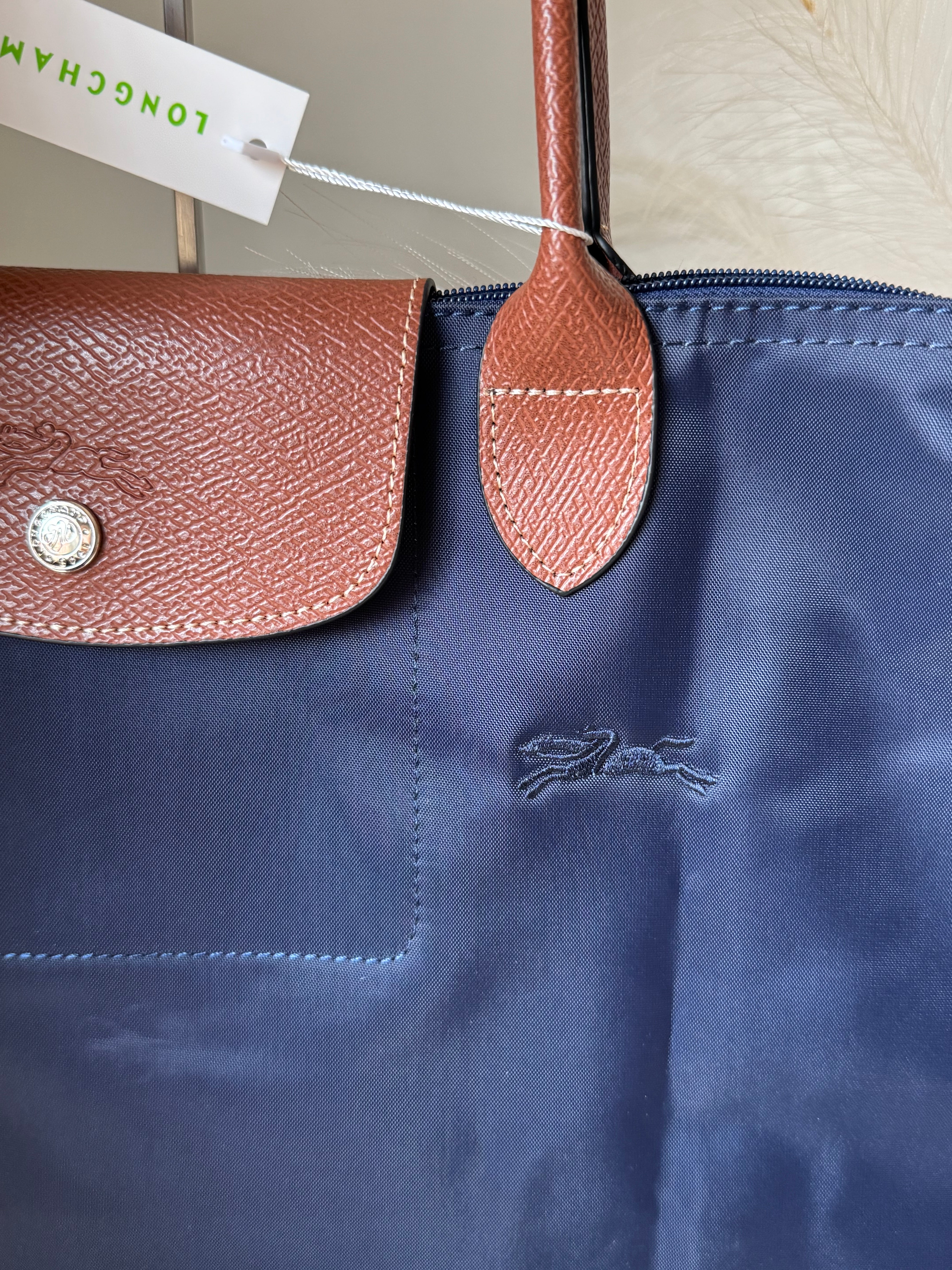 Longchamp Tote LARGE - Blue (WITH BRAND LOGO)