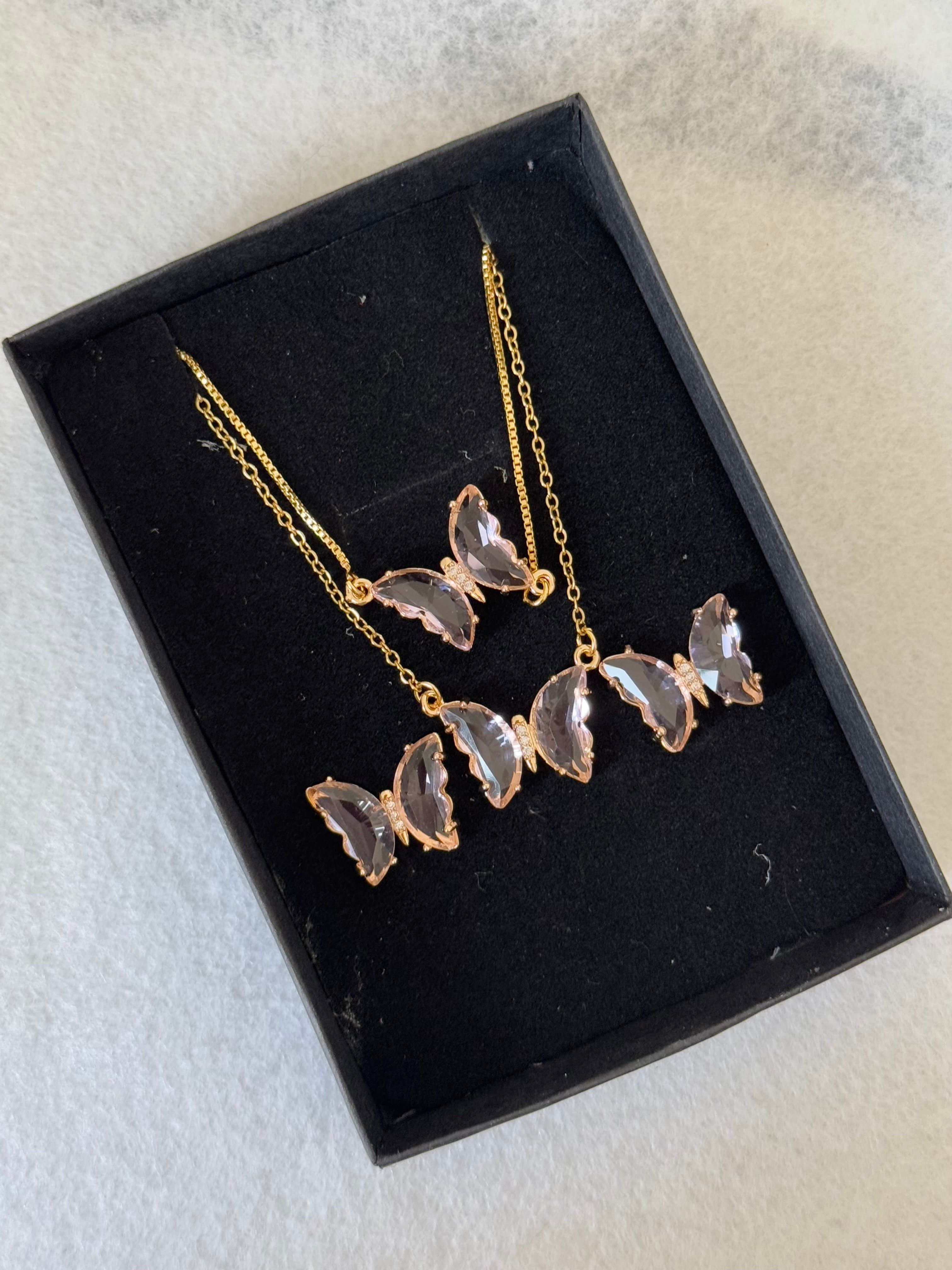 Pink Butterfly Allure Set
