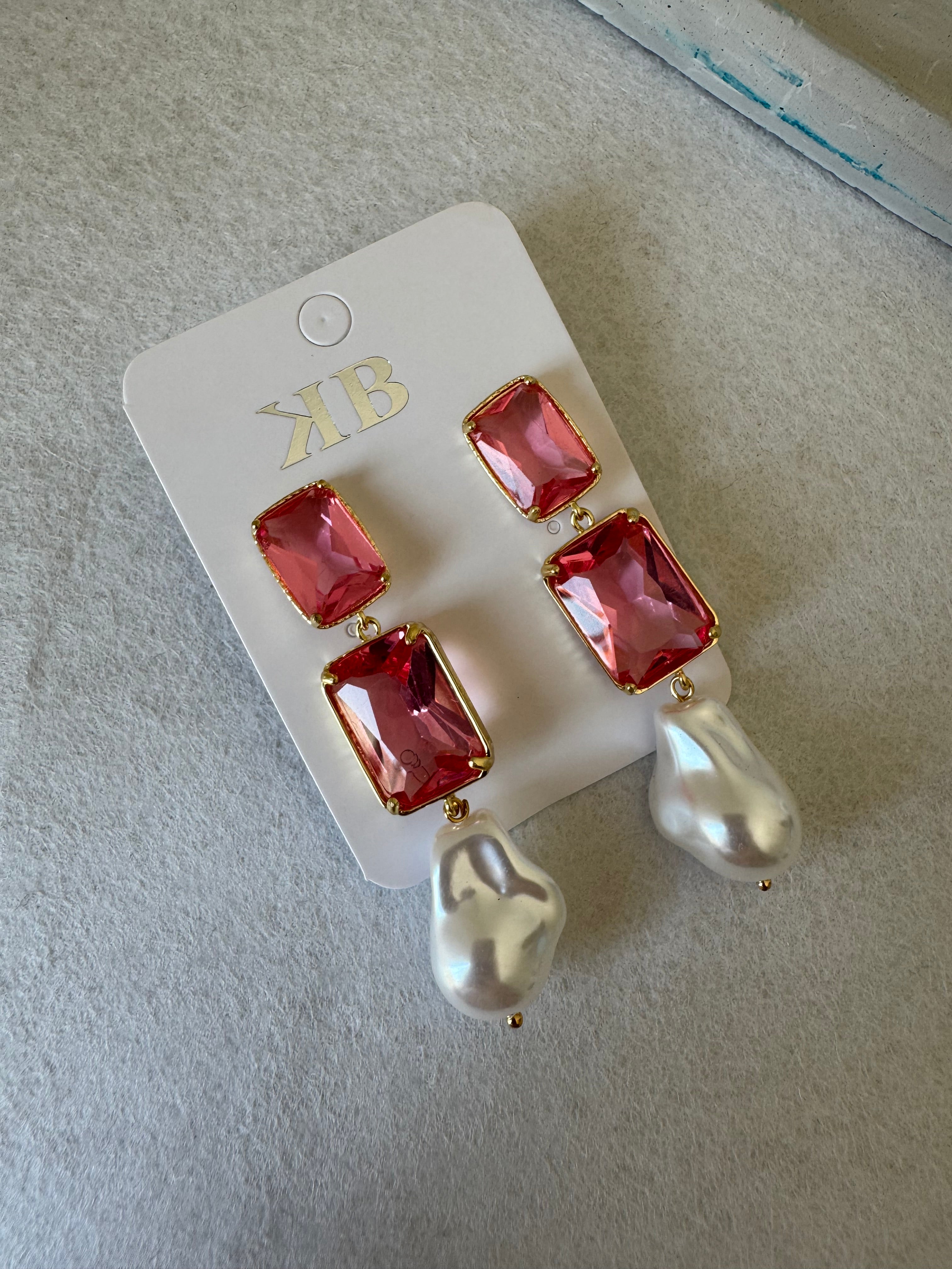 Cherry Blossom Pearls Earrings