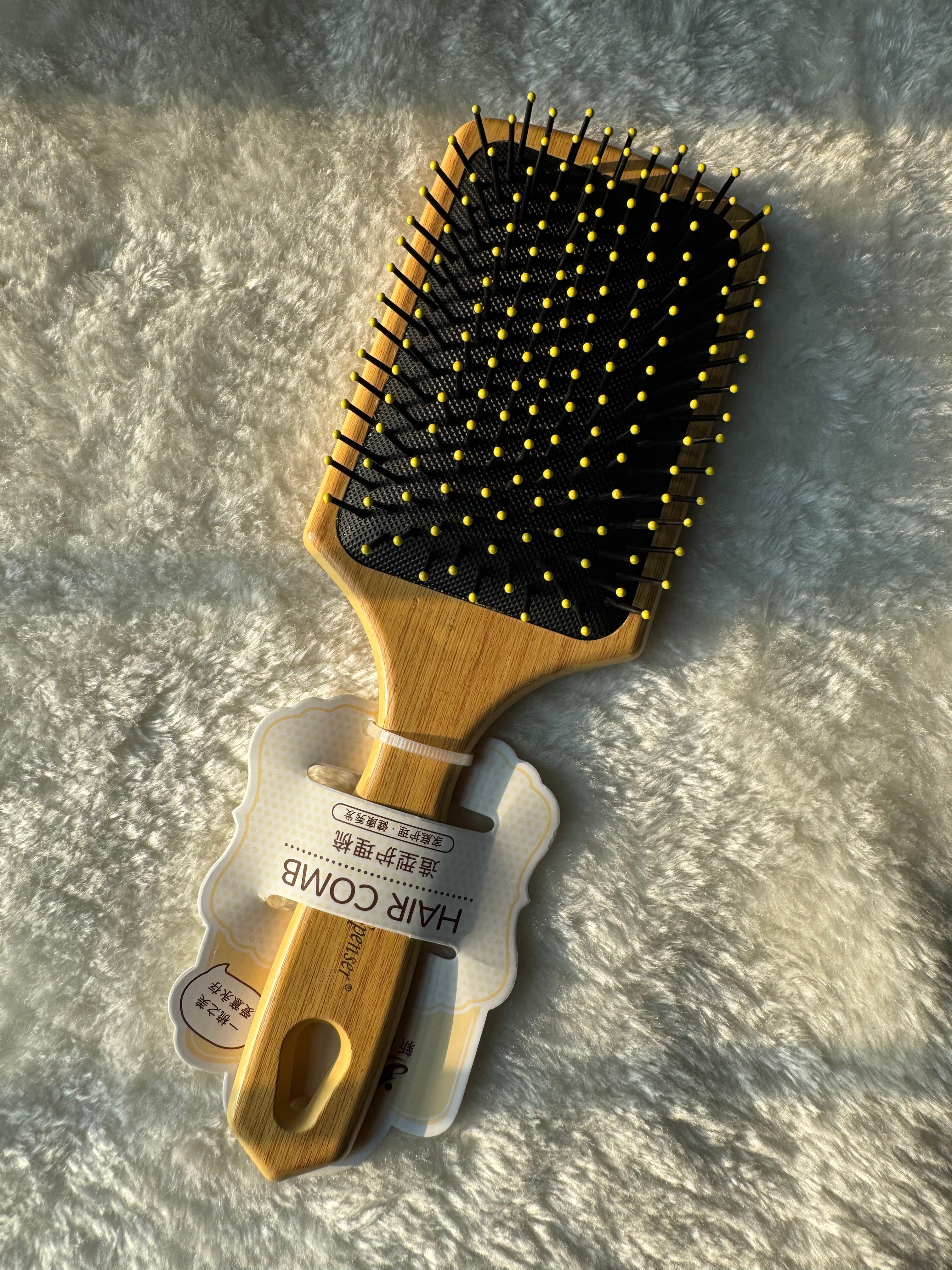 Wooden Bristles Hair Growth Brush