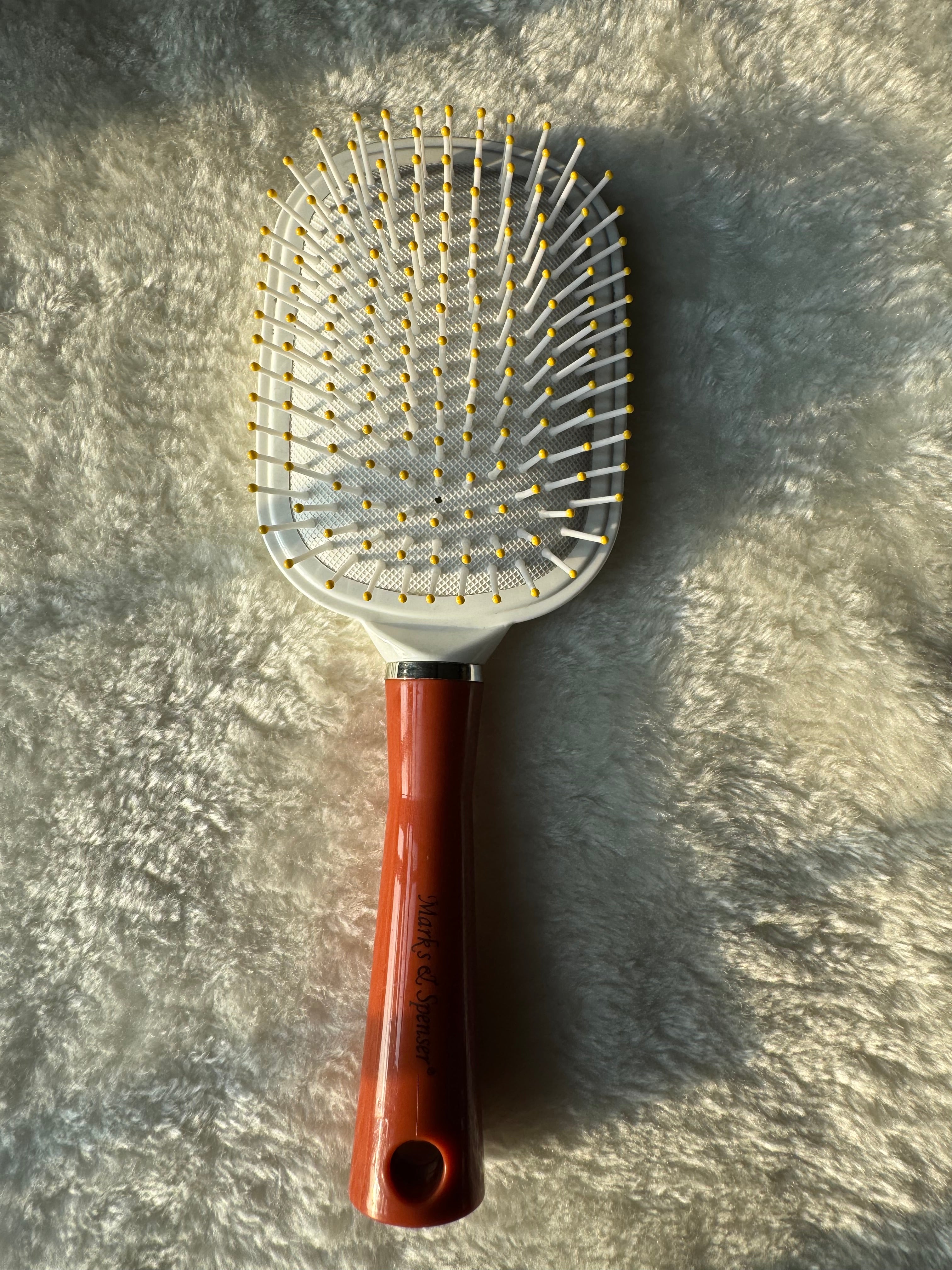 White & Brown Square Softest Brush