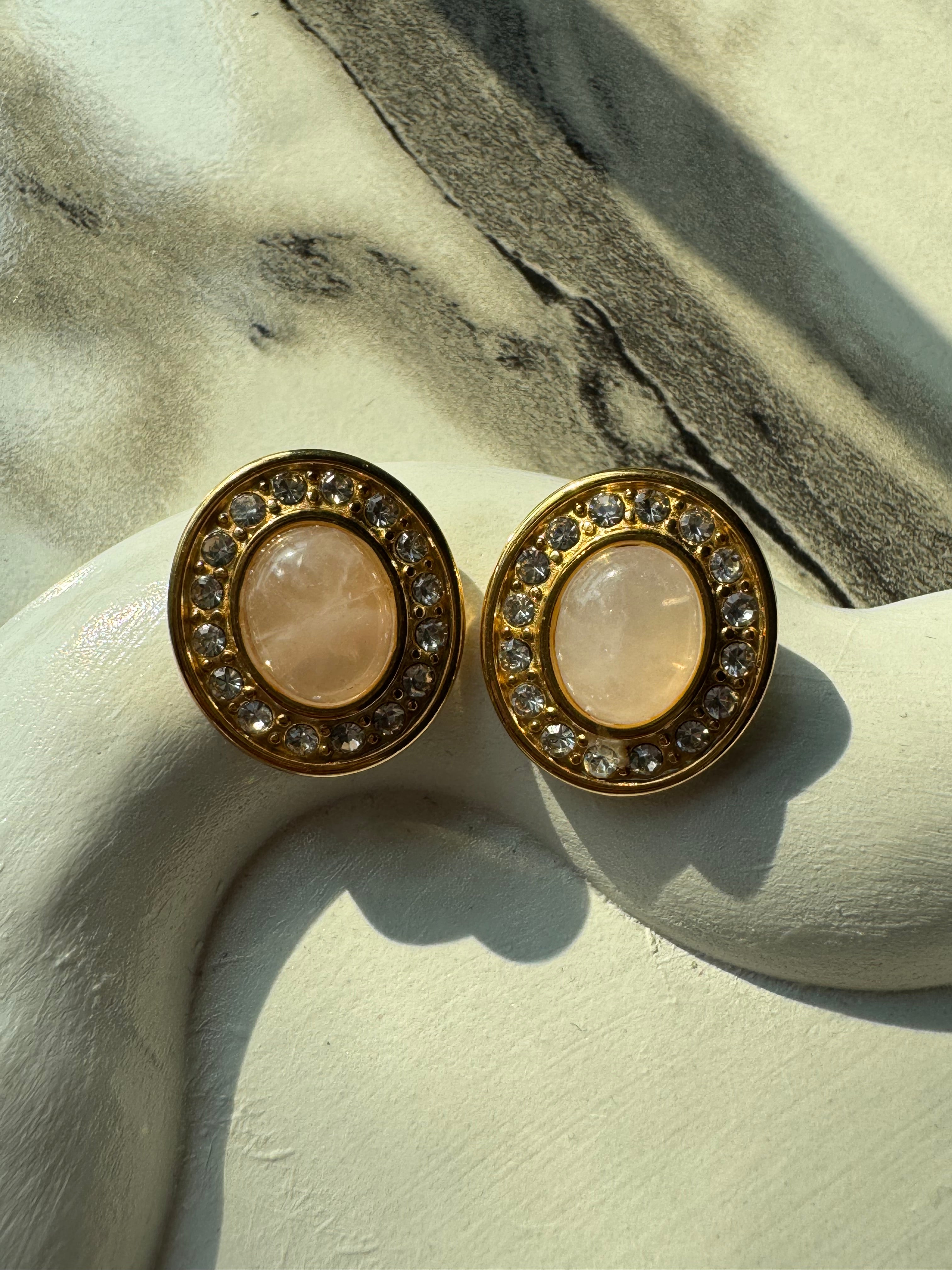 Peach Luxe Studs